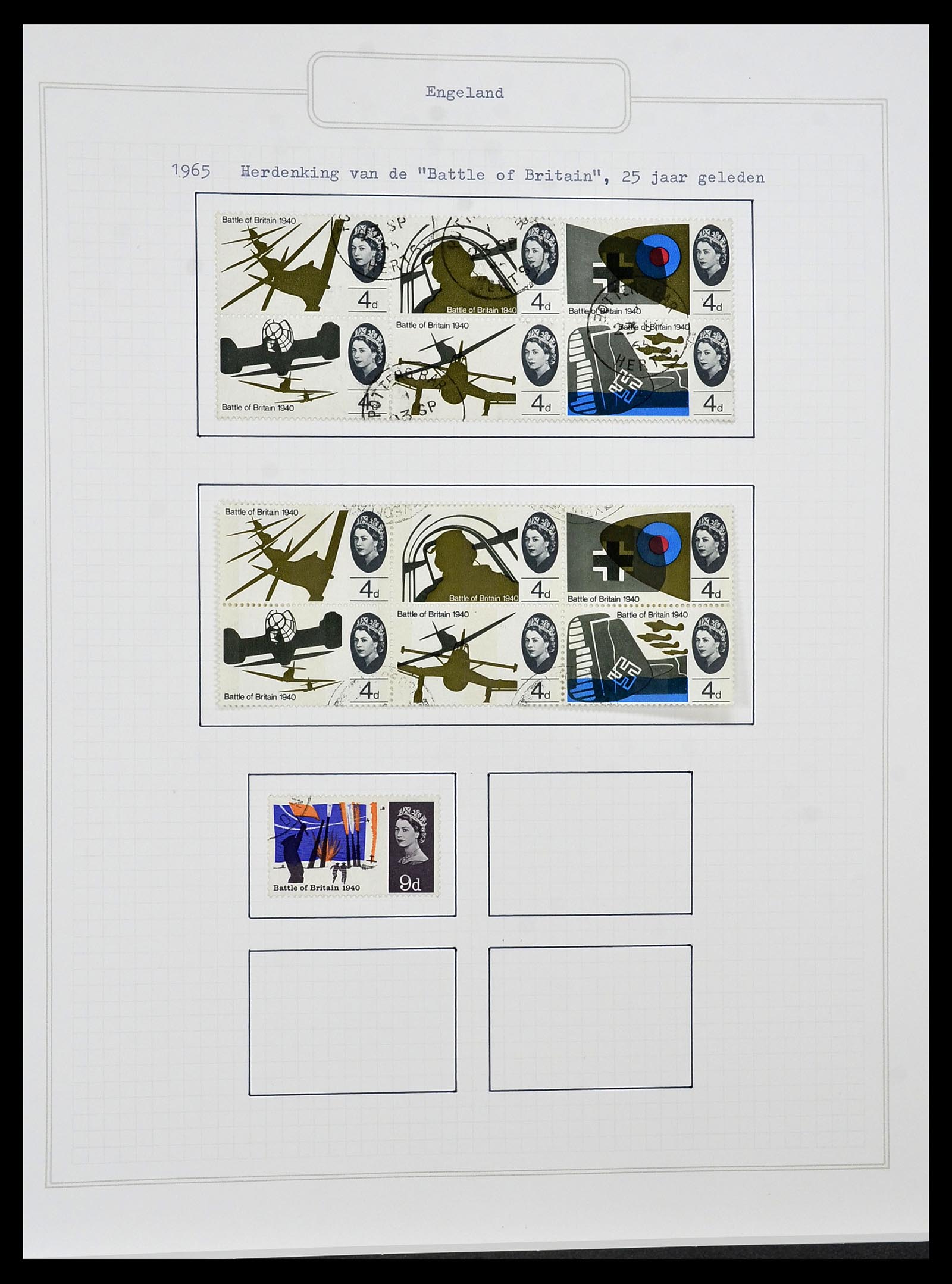 34422 026 - Postzegelverzameling 34422 Engeland 1937-1995.