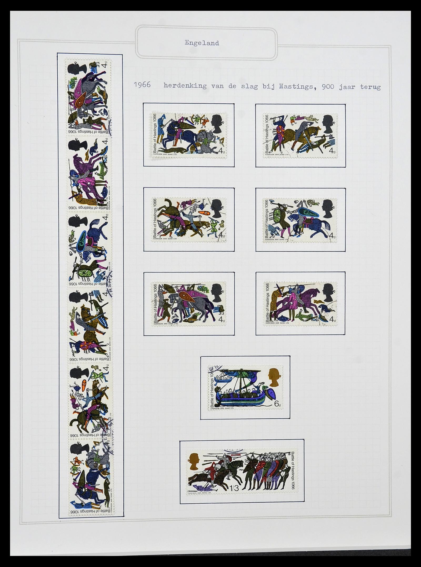34422 032 - Postzegelverzameling 34422 Engeland 1937-1995.