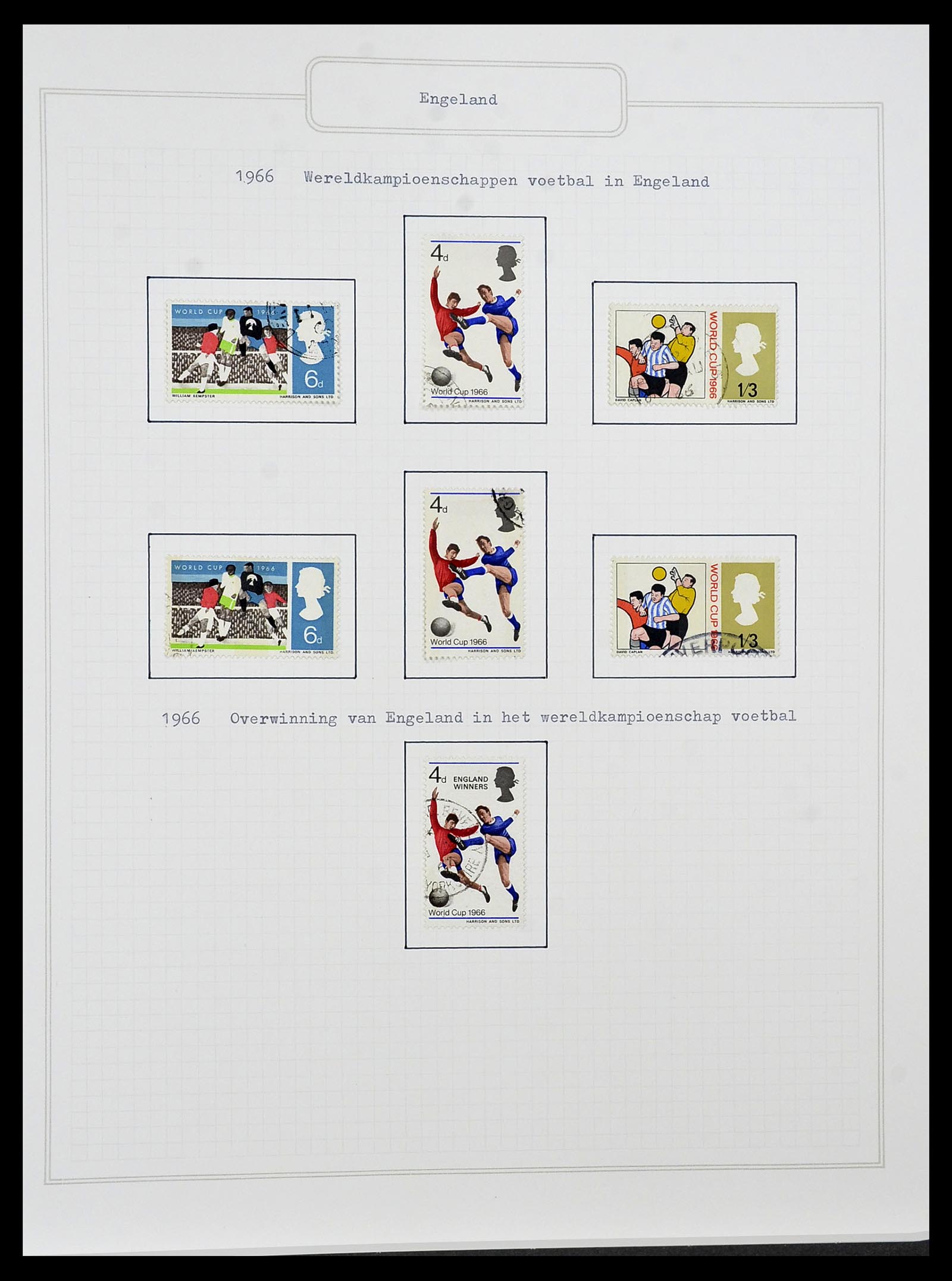 34422 034 - Postzegelverzameling 34422 Engeland 1937-1995.