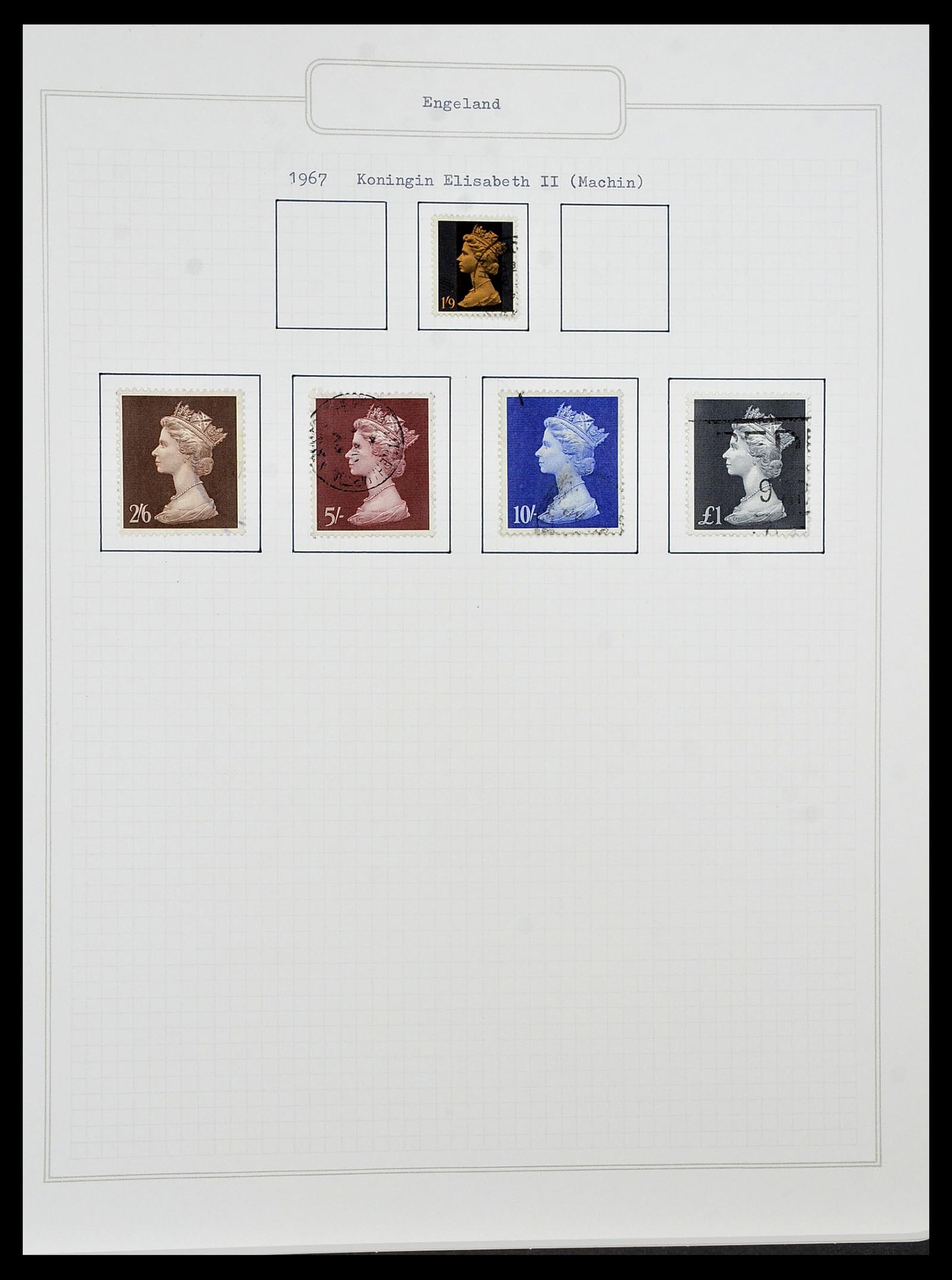 34422 038 - Postzegelverzameling 34422 Engeland 1937-1995.