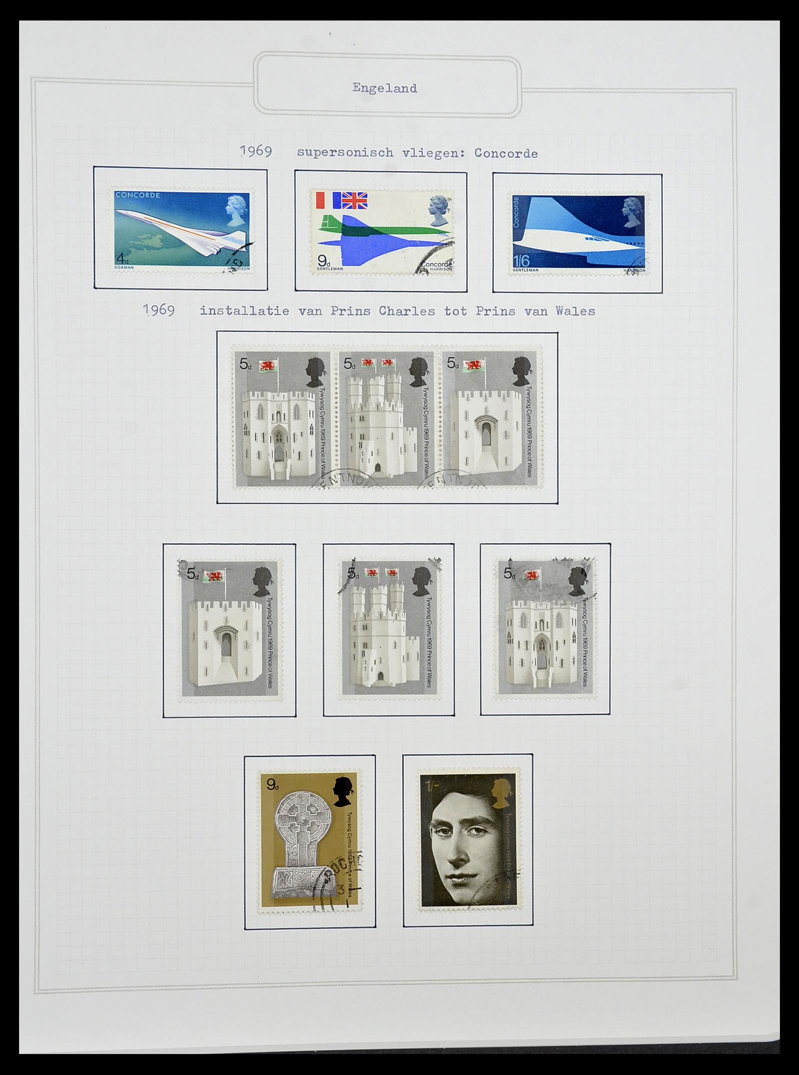 34422 043 - Postzegelverzameling 34422 Engeland 1937-1995.