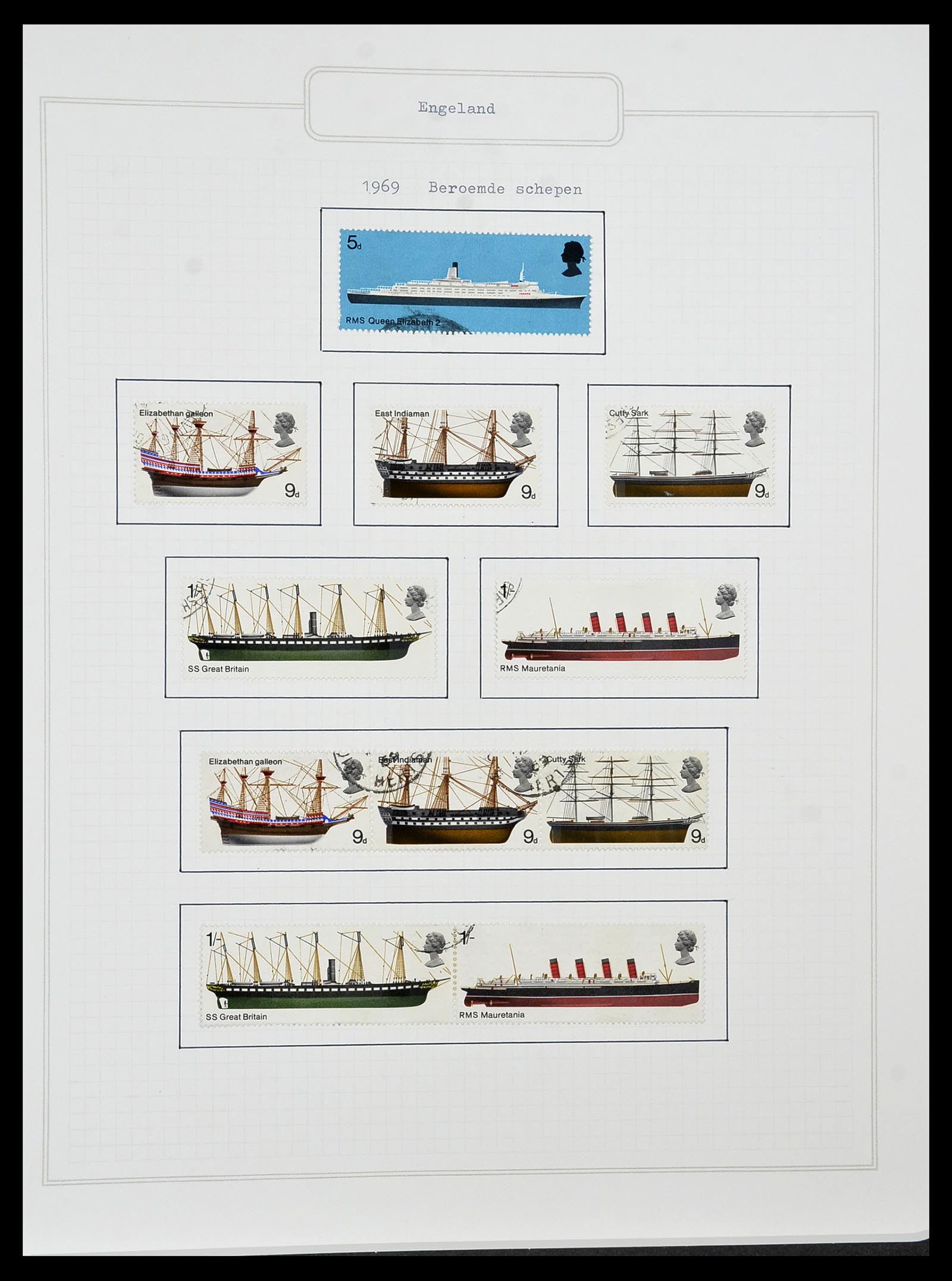 34422 044 - Stamp Collection 34422 Great Britain 1937-1995.