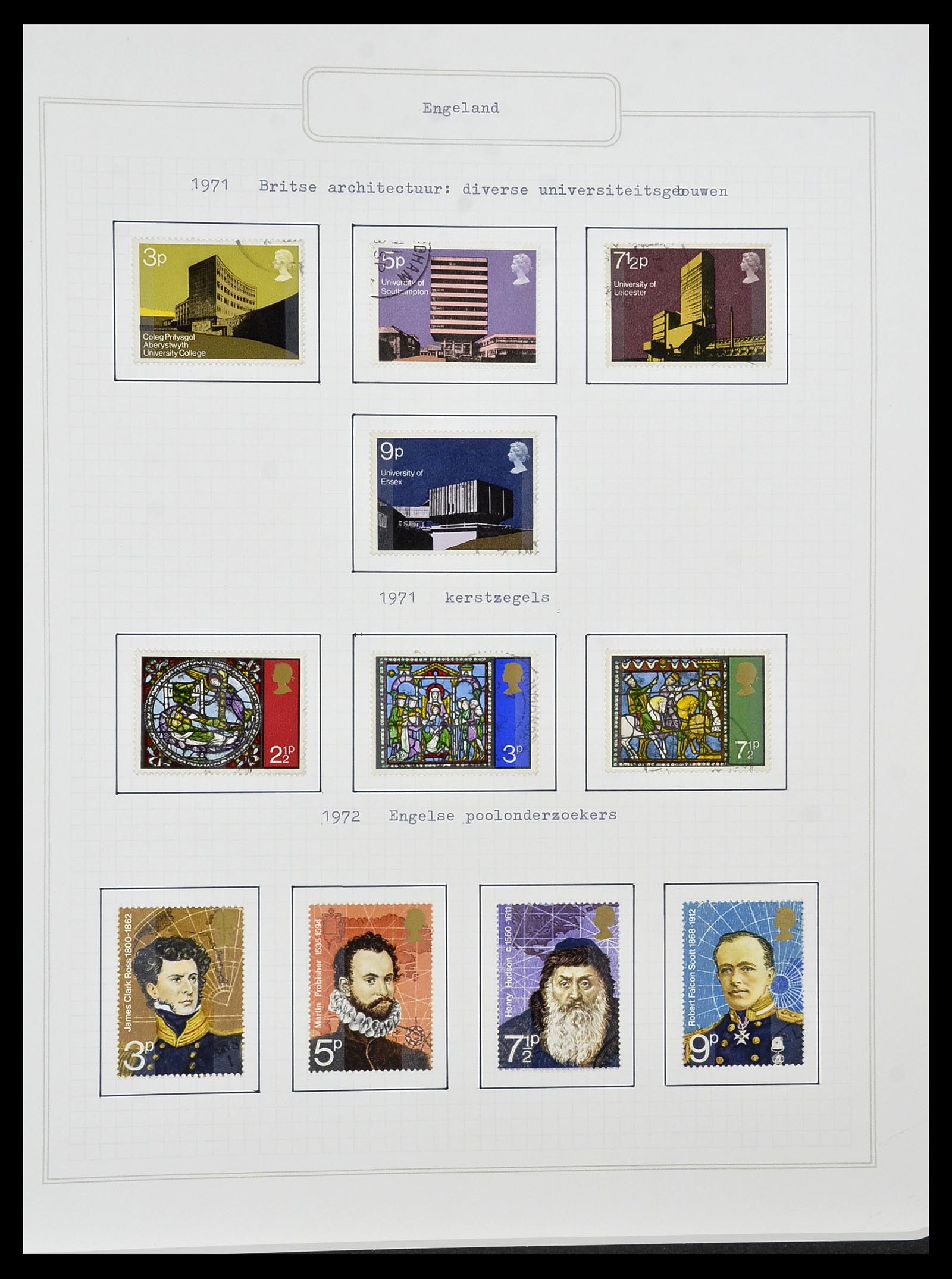 34422 049 - Postzegelverzameling 34422 Engeland 1937-1995.