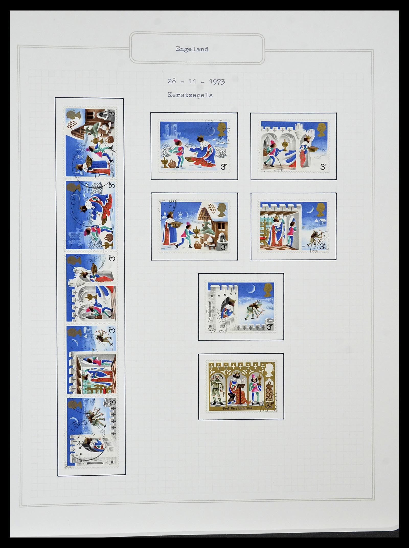 34422 056 - Postzegelverzameling 34422 Engeland 1937-1995.