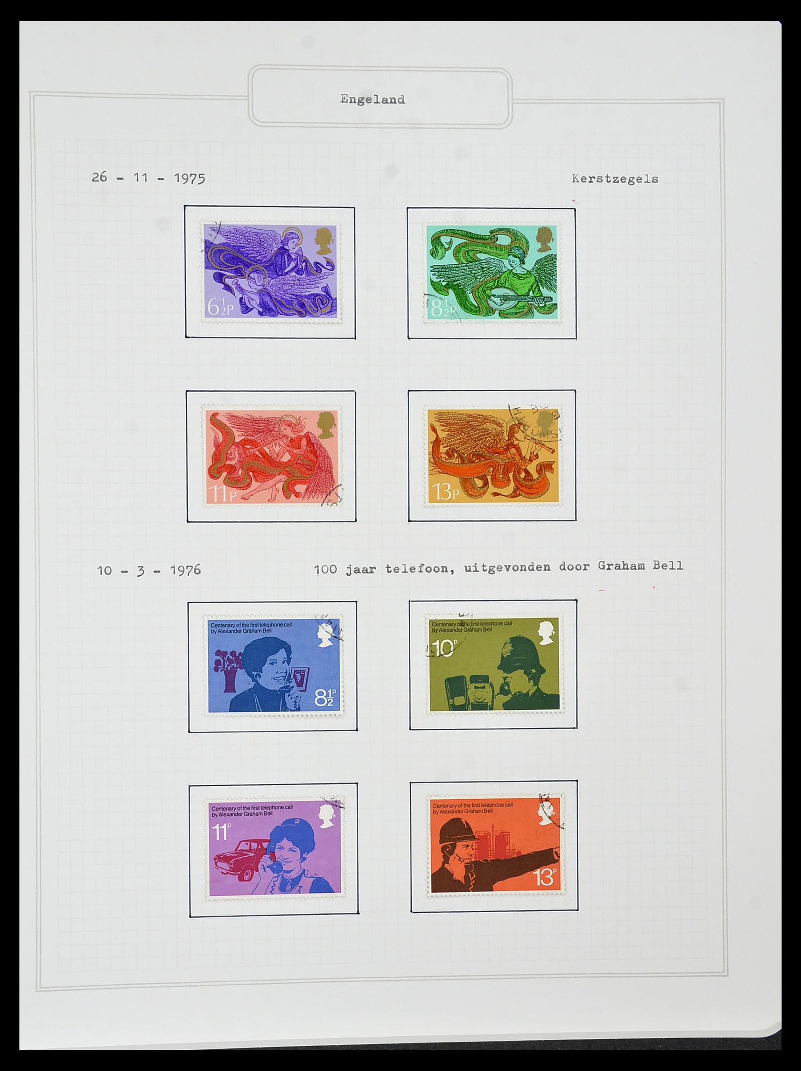 34422 062 - Postzegelverzameling 34422 Engeland 1937-1995.
