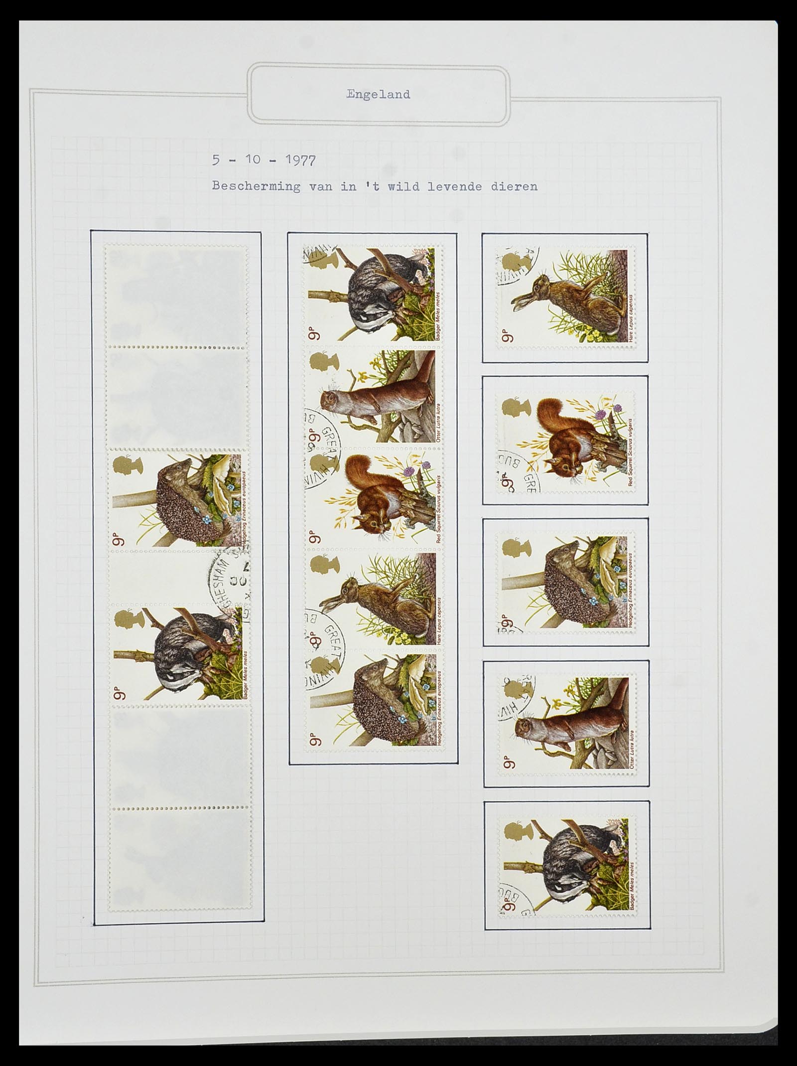 34422 067 - Postzegelverzameling 34422 Engeland 1937-1995.