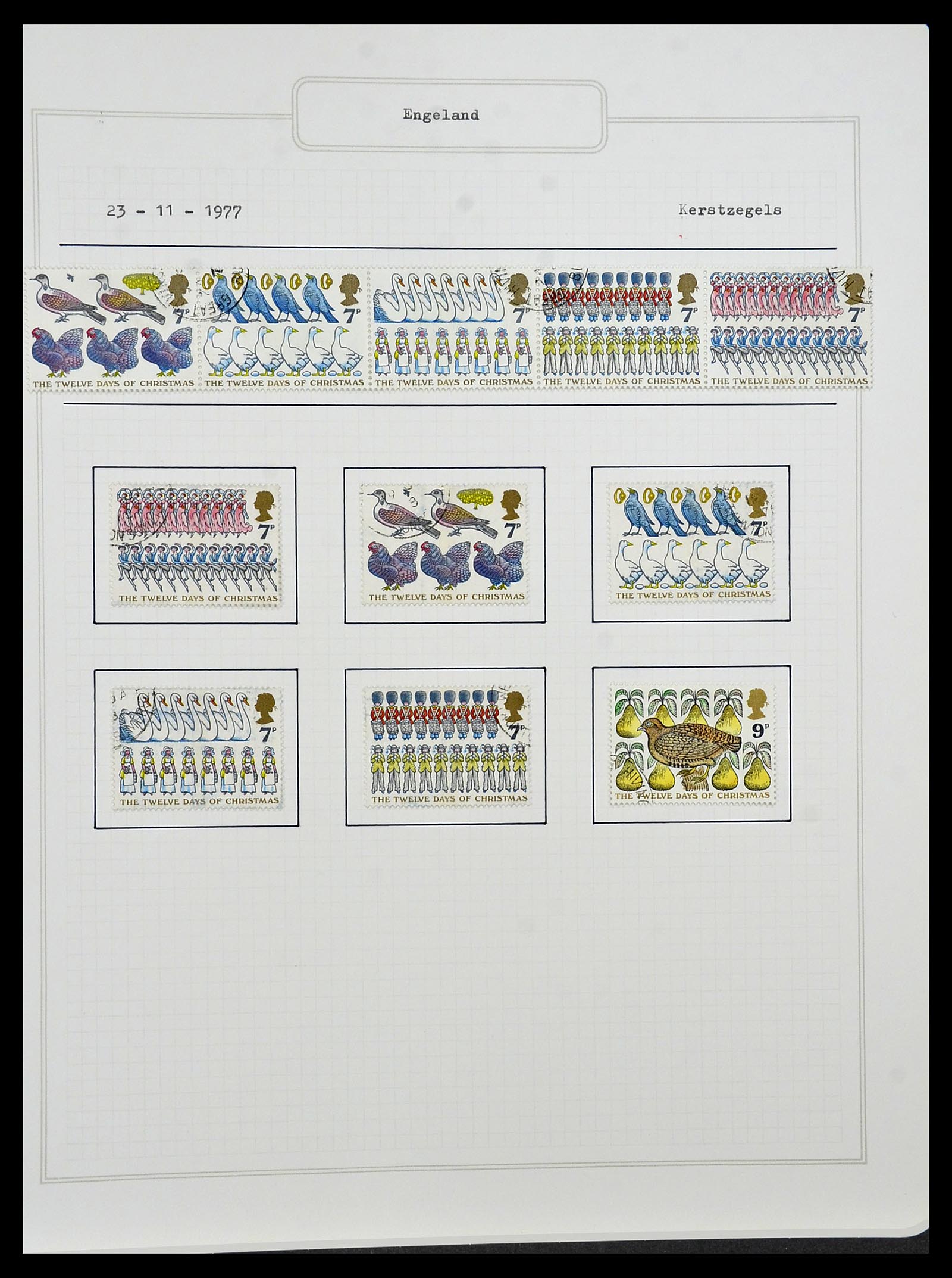 34422 068 - Postzegelverzameling 34422 Engeland 1937-1995.