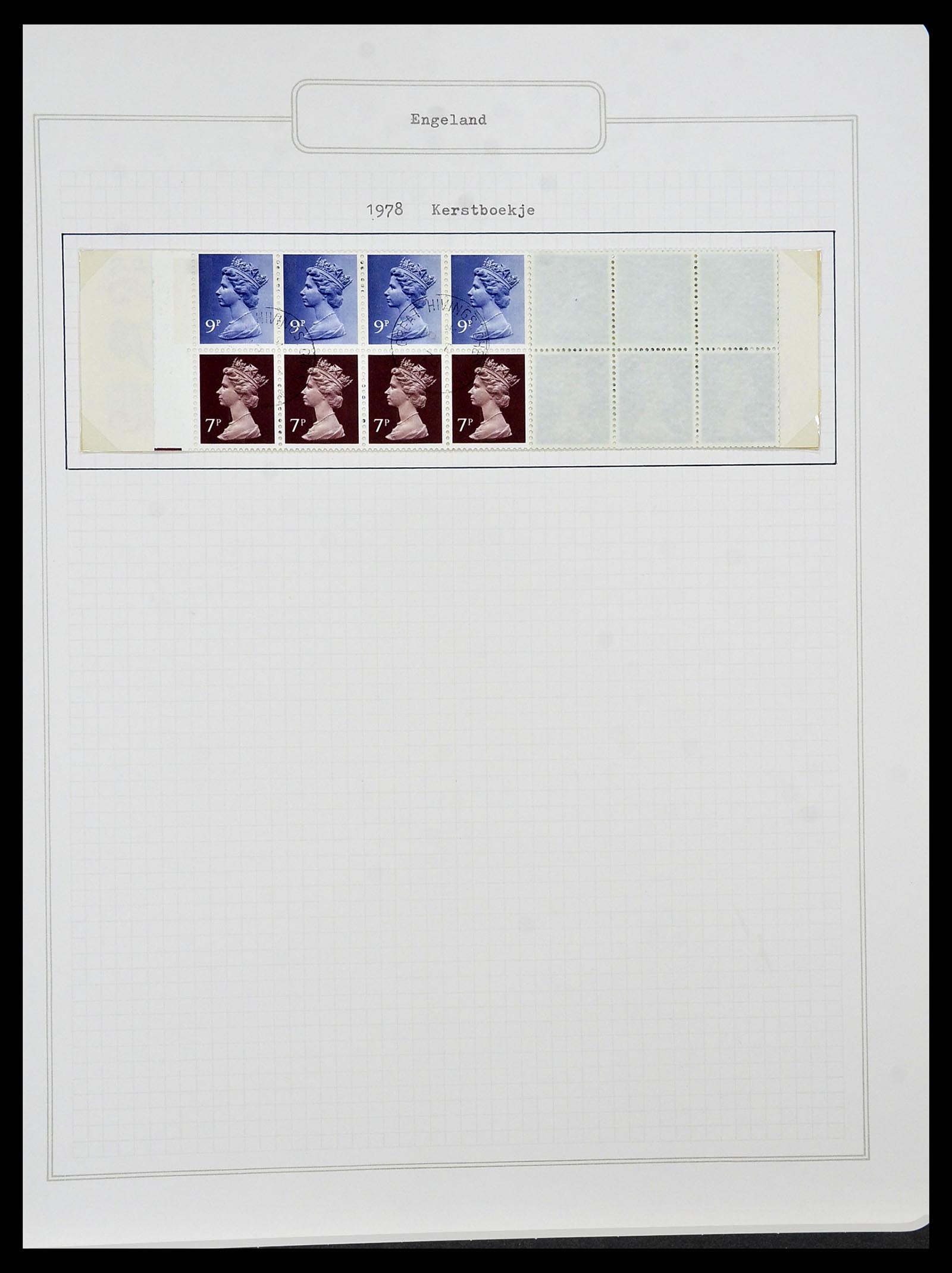 34422 072 - Postzegelverzameling 34422 Engeland 1937-1995.