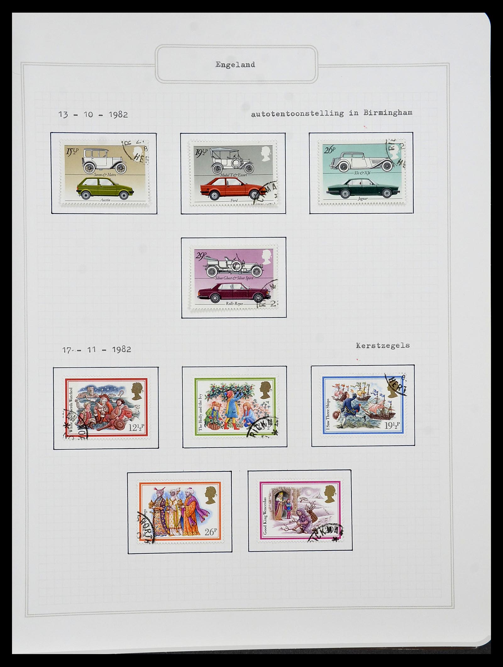 34422 094 - Postzegelverzameling 34422 Engeland 1937-1995.