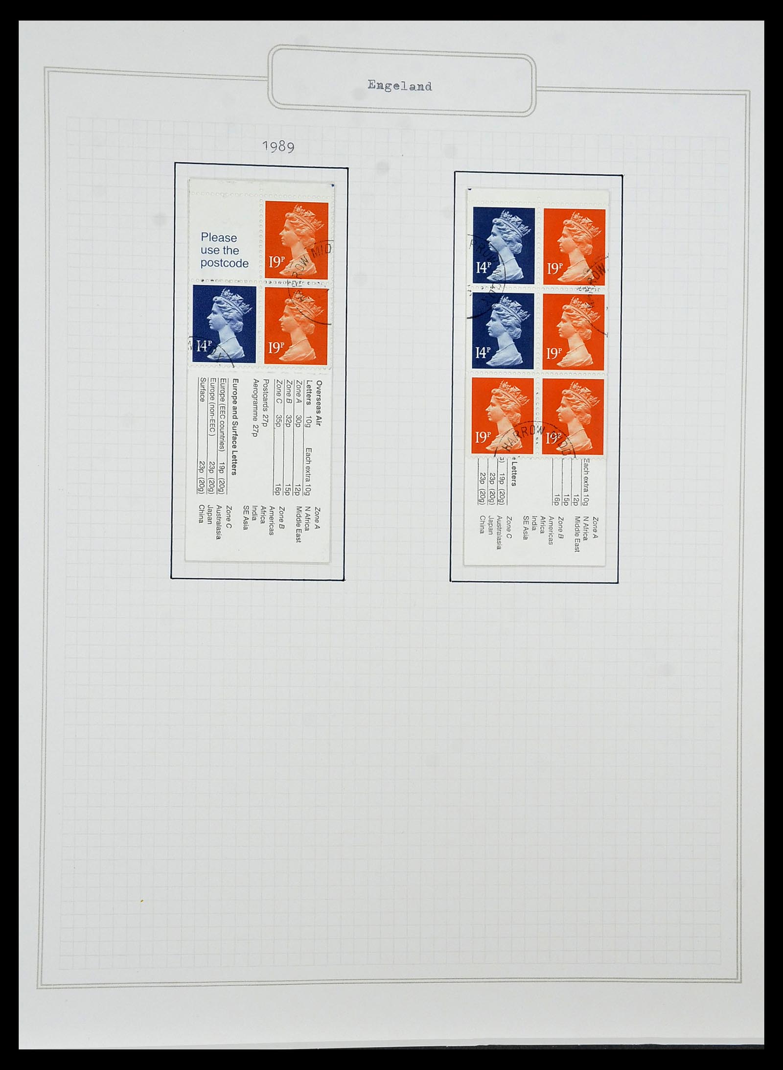 34422 146 - Postzegelverzameling 34422 Engeland 1937-1995.