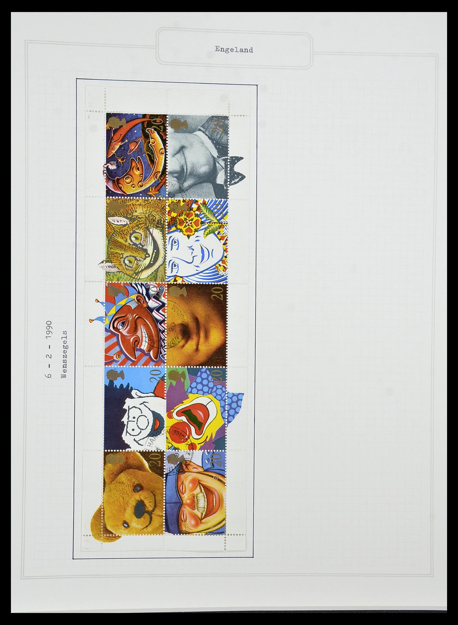 34422 148 - Postzegelverzameling 34422 Engeland 1937-1995.