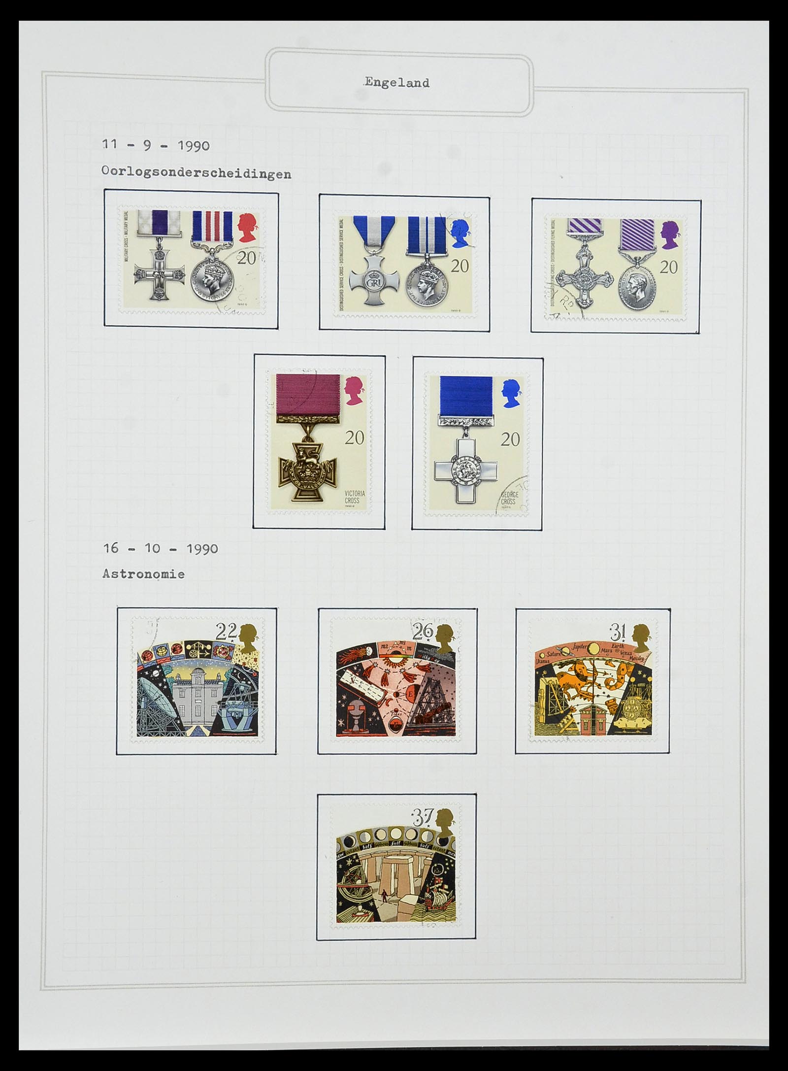 34422 153 - Postzegelverzameling 34422 Engeland 1937-1995.