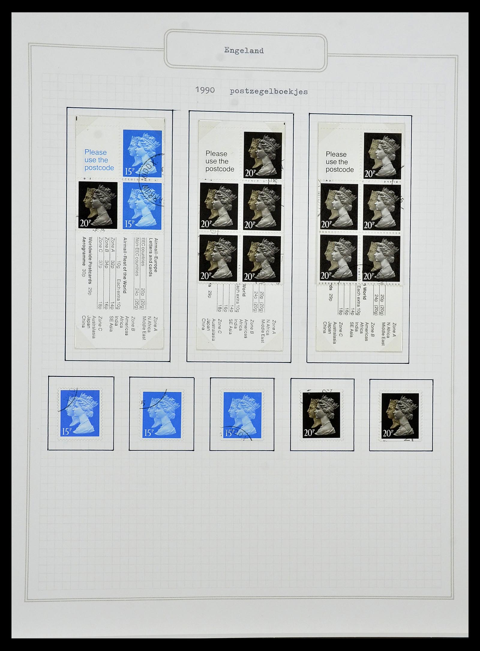 34422 156 - Postzegelverzameling 34422 Engeland 1937-1995.
