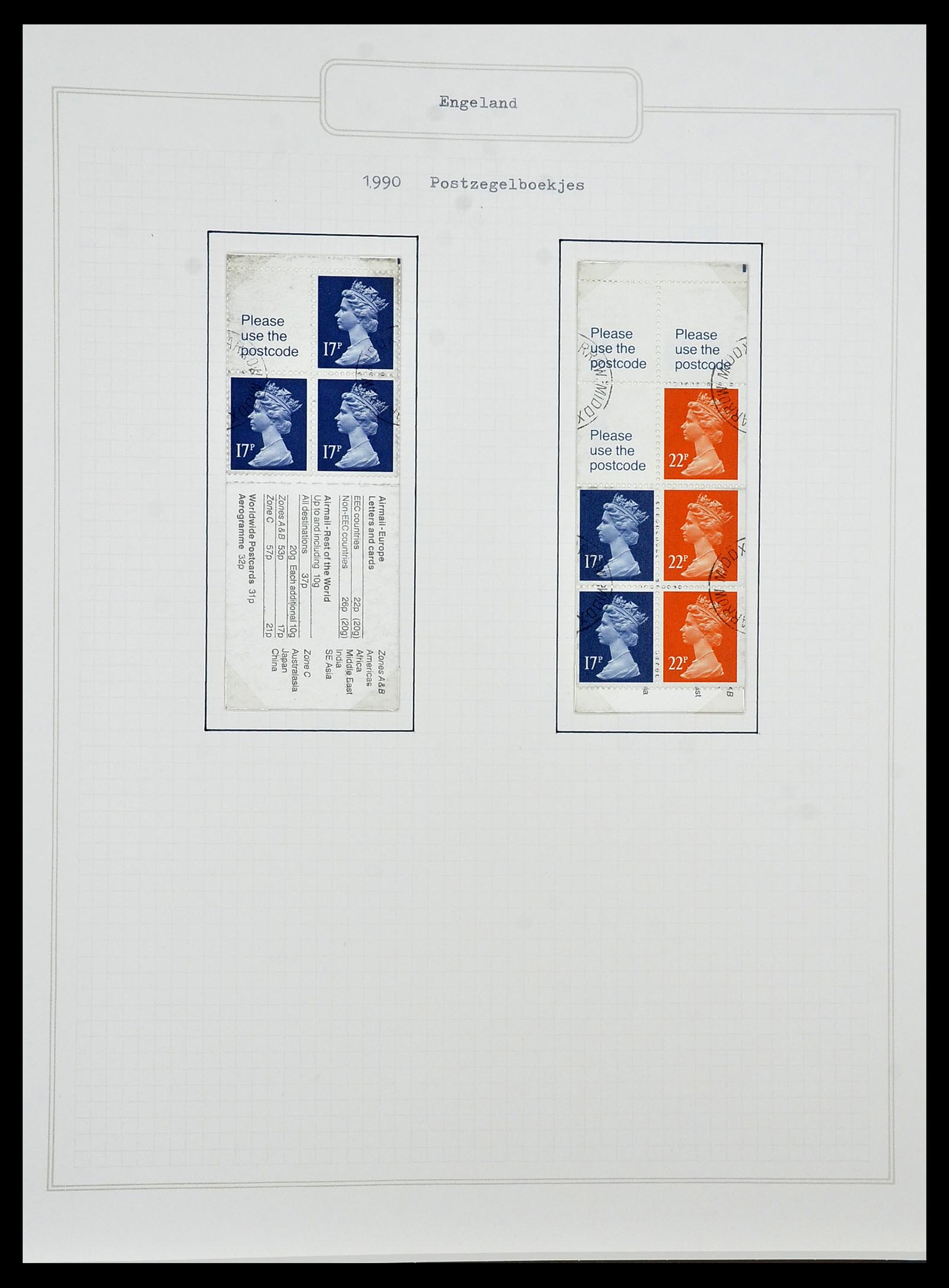 34422 157 - Postzegelverzameling 34422 Engeland 1937-1995.