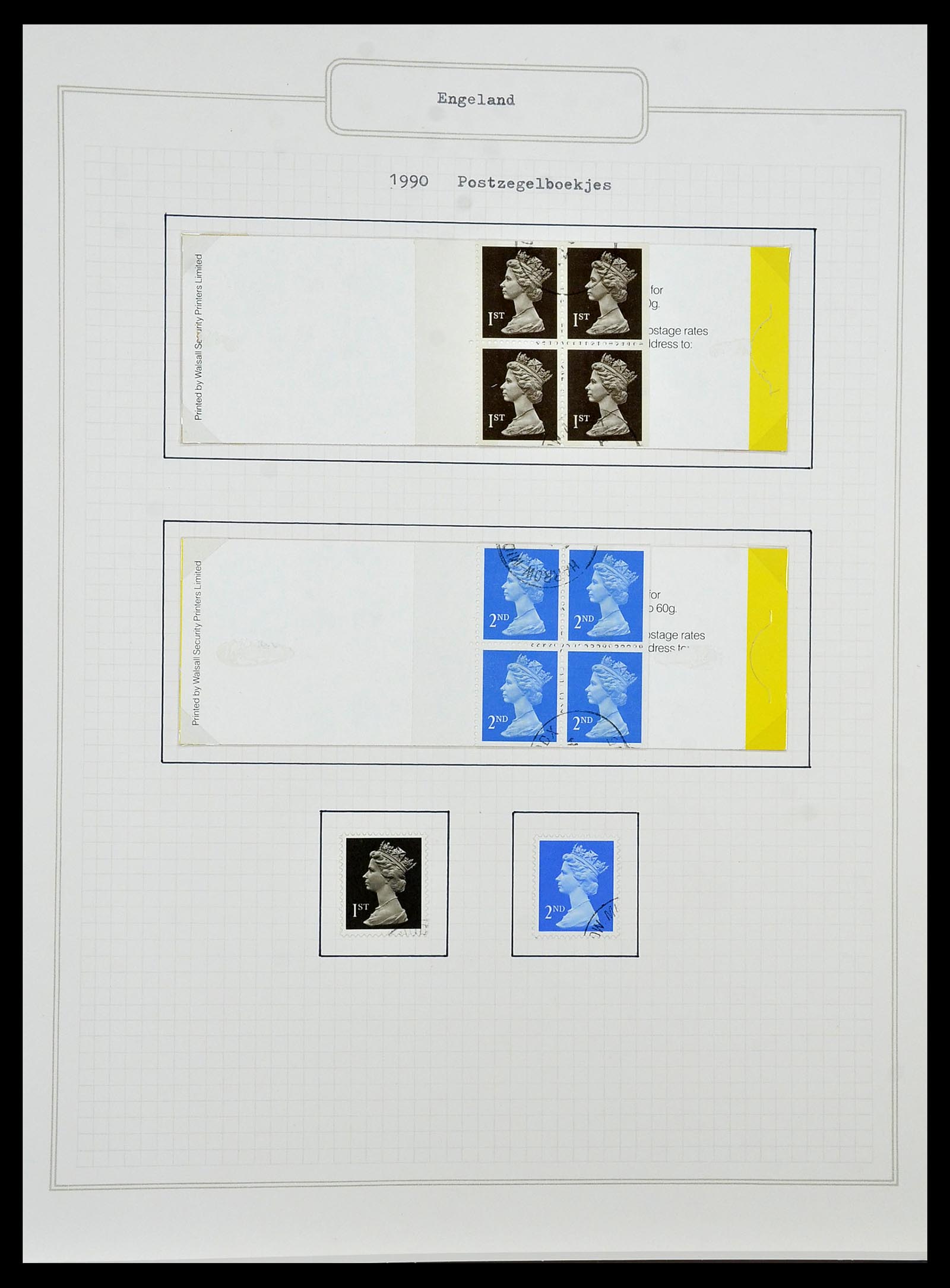 34422 158 - Postzegelverzameling 34422 Engeland 1937-1995.