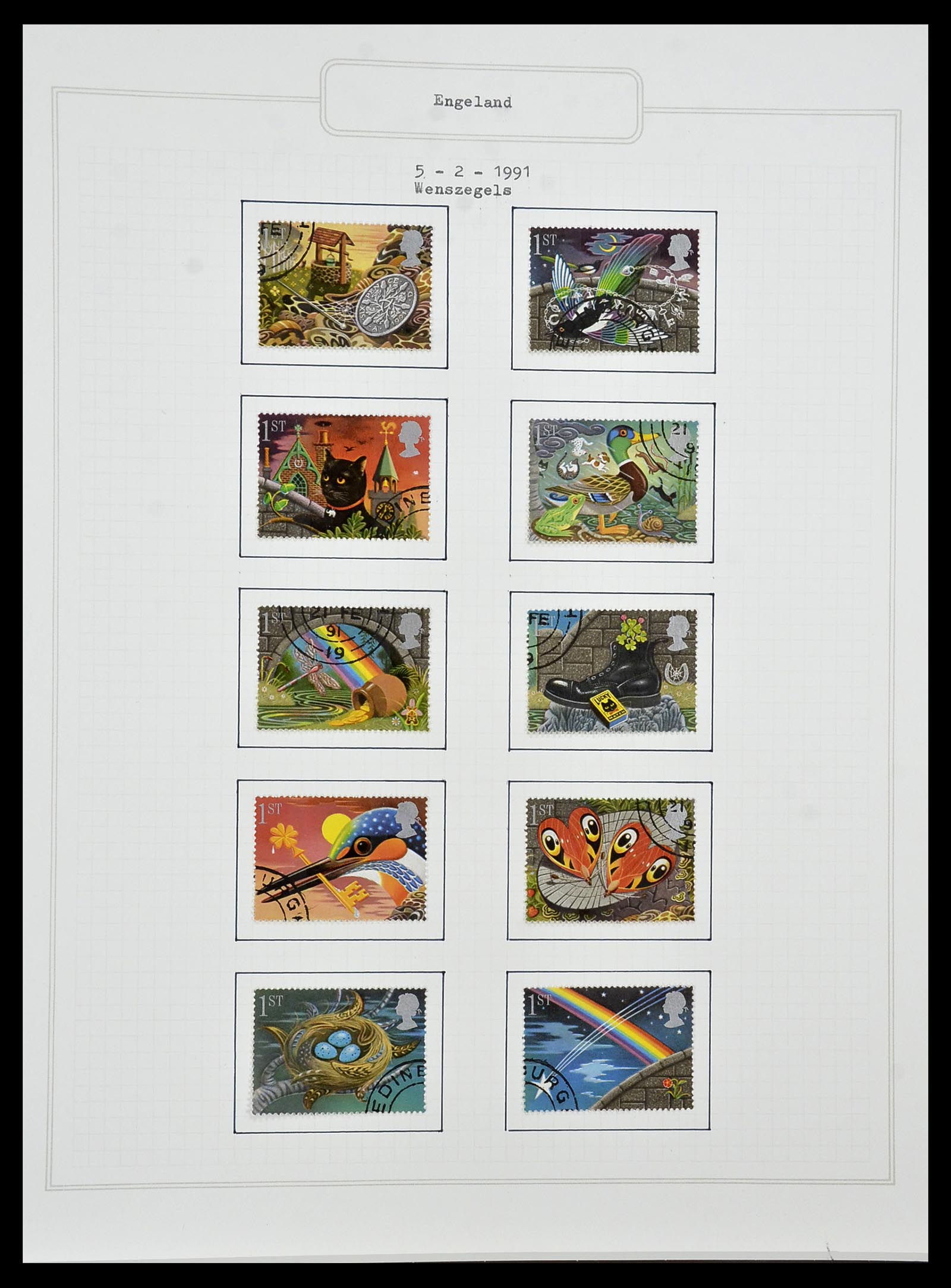 34422 162 - Postzegelverzameling 34422 Engeland 1937-1995.