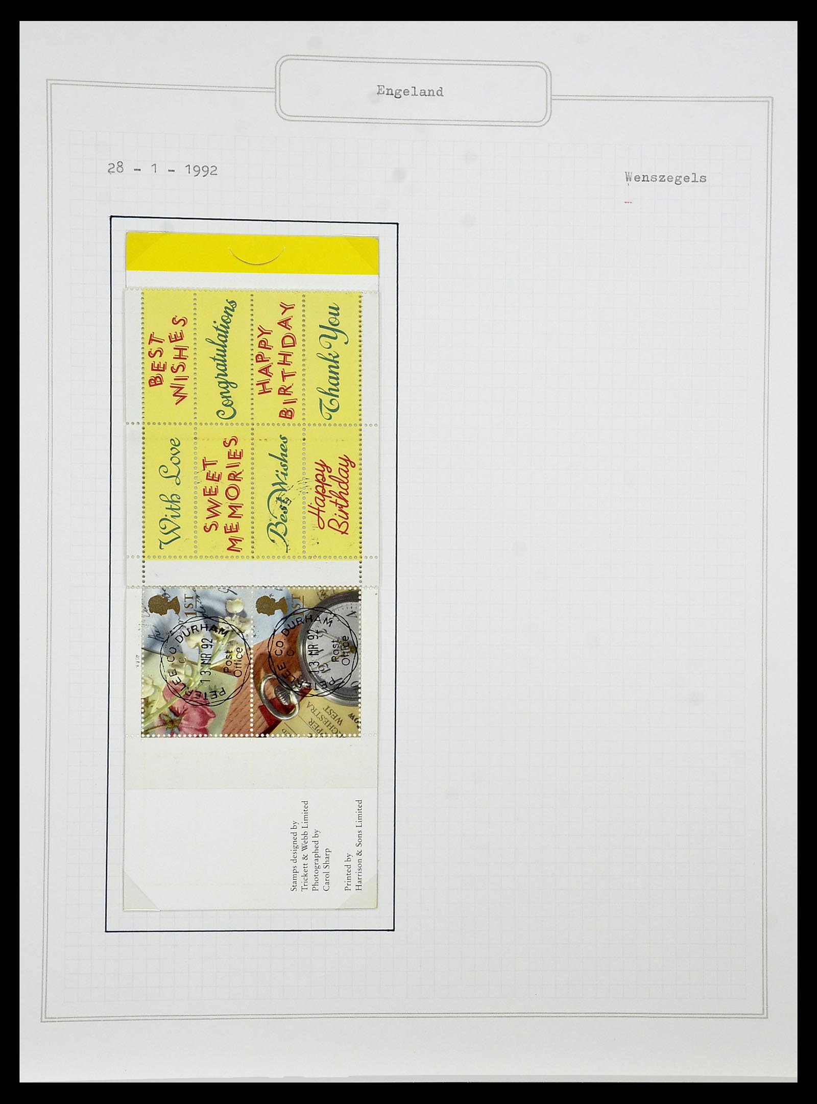 34422 167 - Postzegelverzameling 34422 Engeland 1937-1995.
