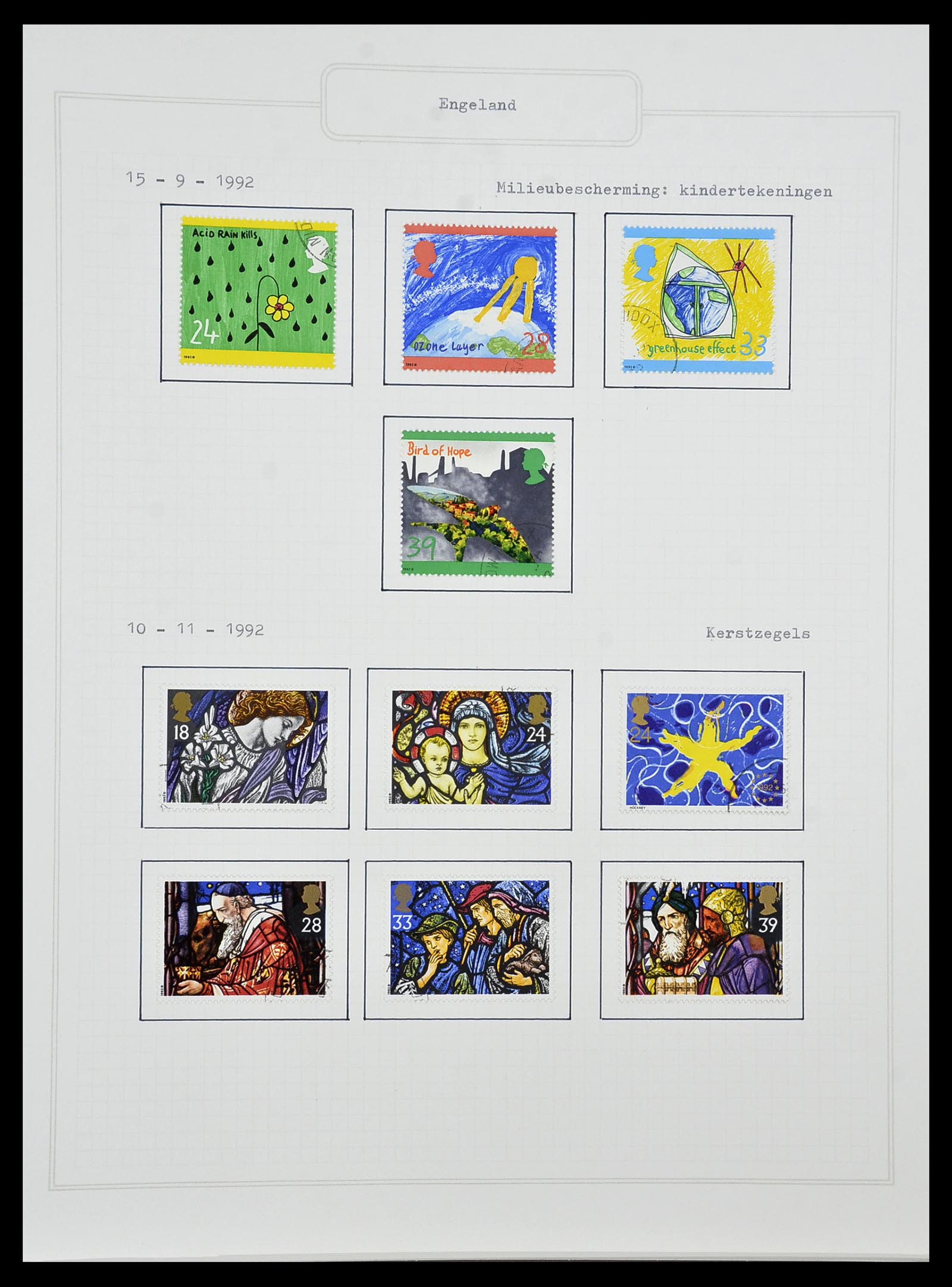 34422 172 - Postzegelverzameling 34422 Engeland 1937-1995.