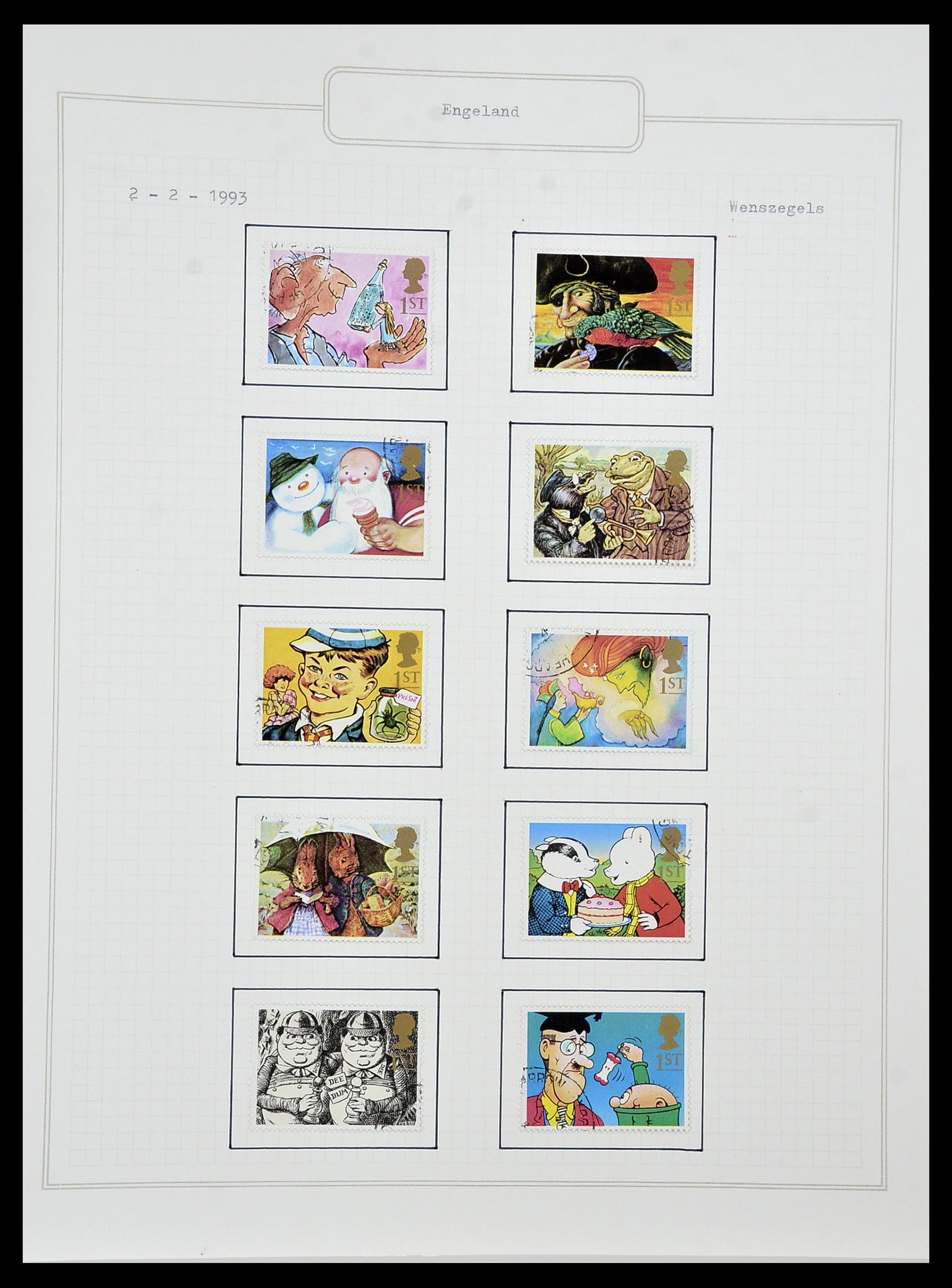 34422 175 - Postzegelverzameling 34422 Engeland 1937-1995.