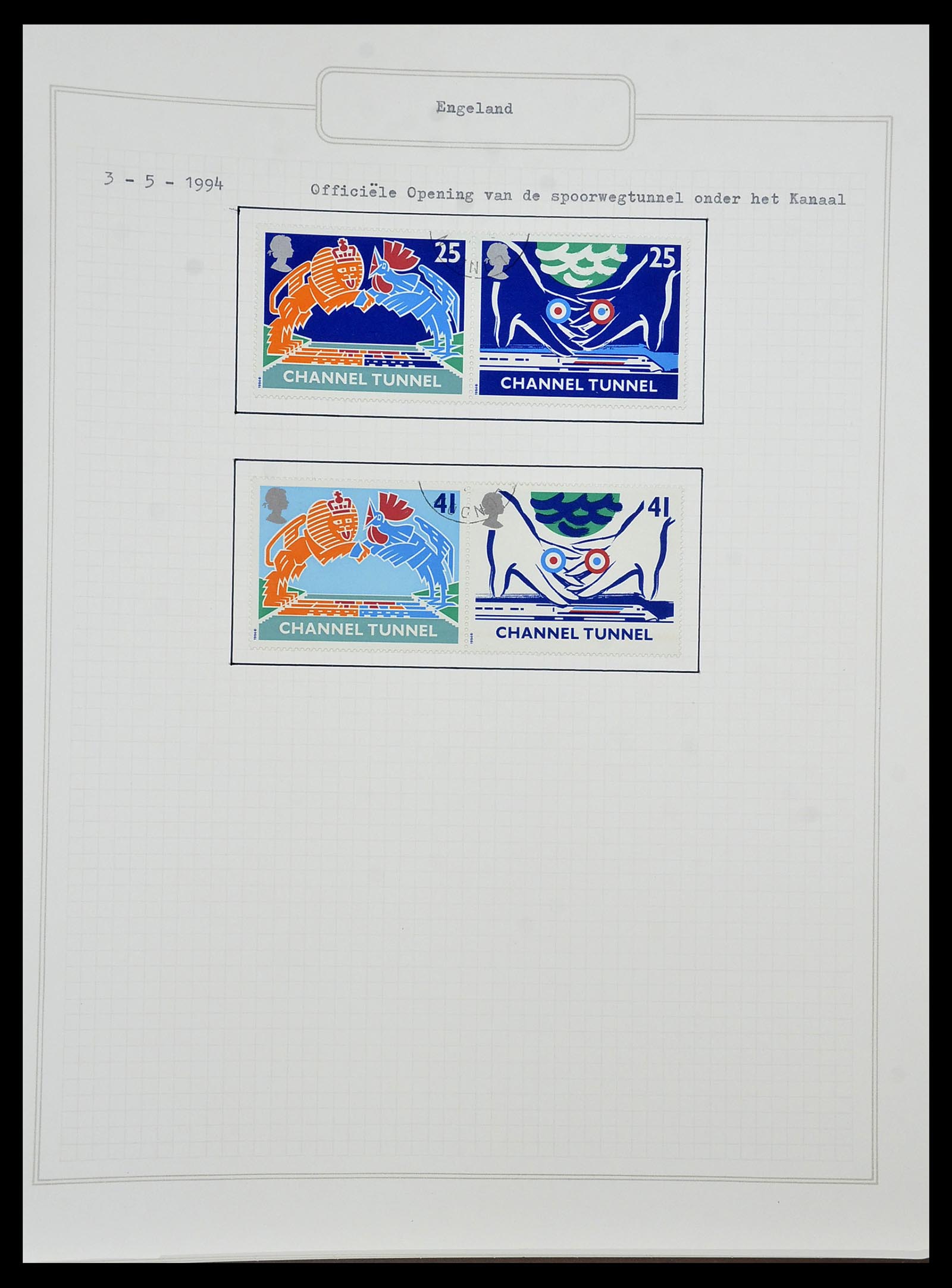 34422 183 - Postzegelverzameling 34422 Engeland 1937-1995.