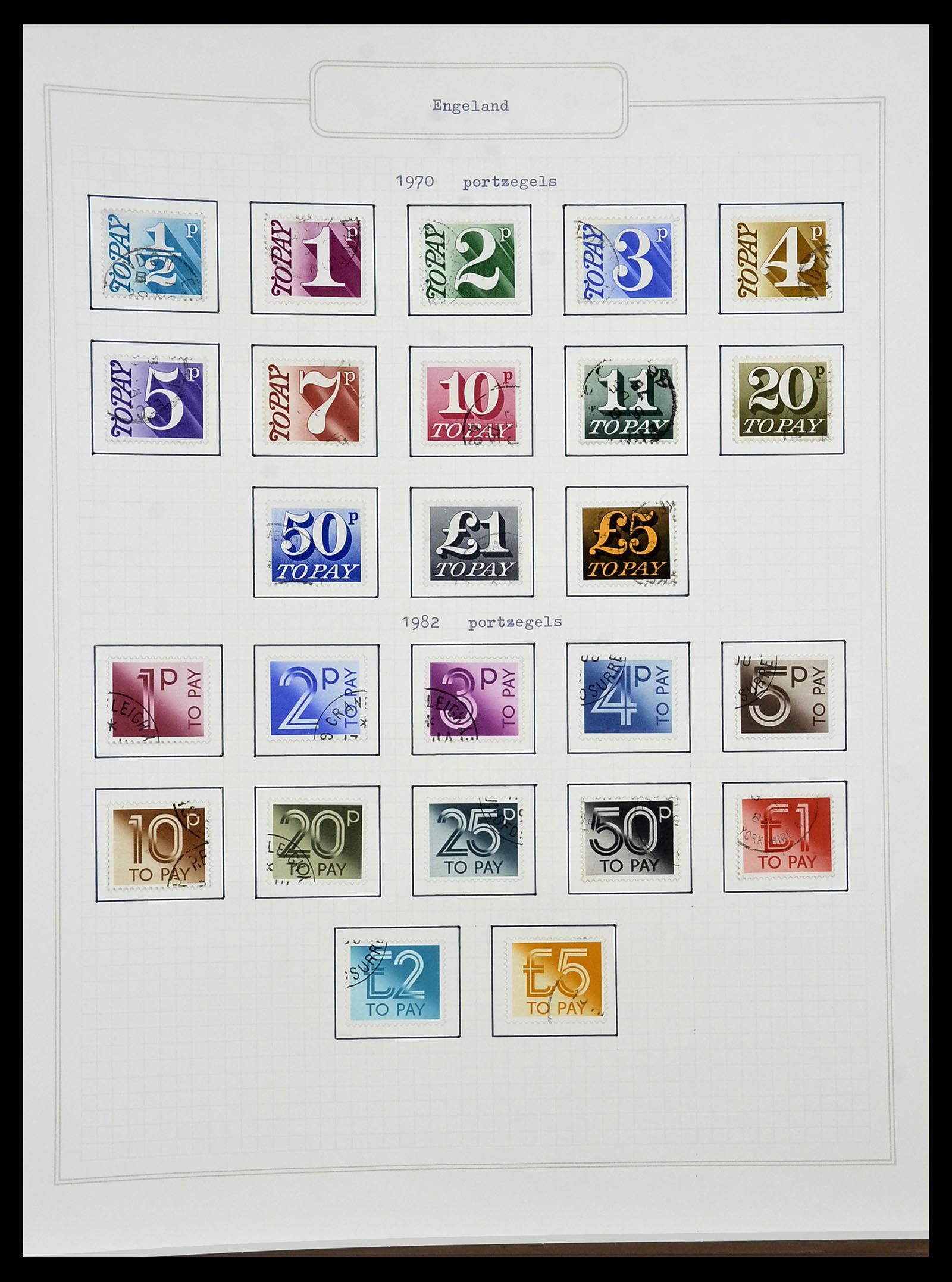 34422 186 - Postzegelverzameling 34422 Engeland 1937-1995.