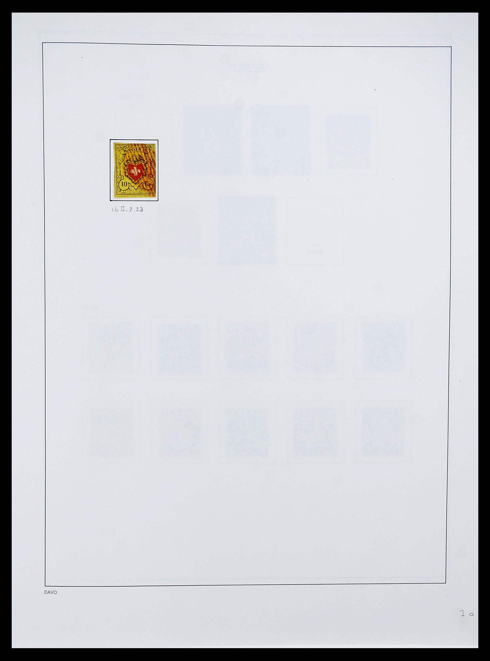 34424 002 - Postzegelverzameling 34424 Zwitserland 1850-2008.