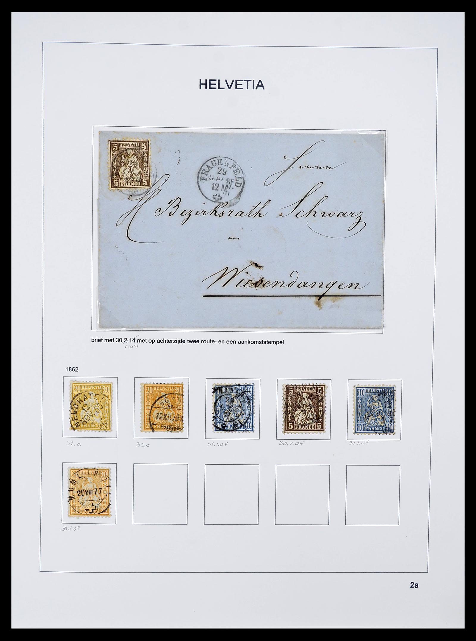 34424 004 - Postzegelverzameling 34424 Zwitserland 1850-2008.