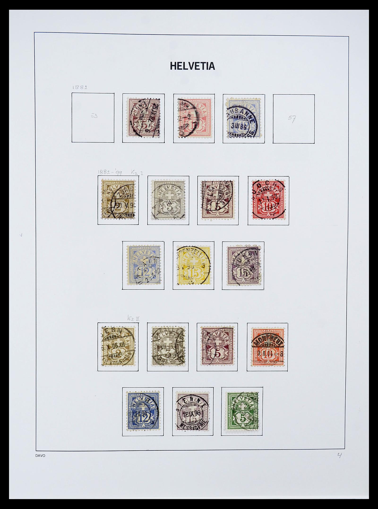 34424 007 - Postzegelverzameling 34424 Zwitserland 1850-2008.