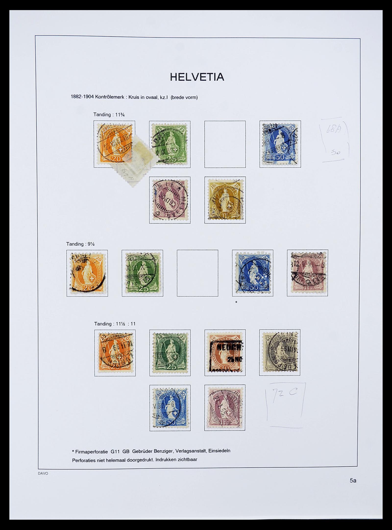 34424 010 - Postzegelverzameling 34424 Zwitserland 1850-2008.