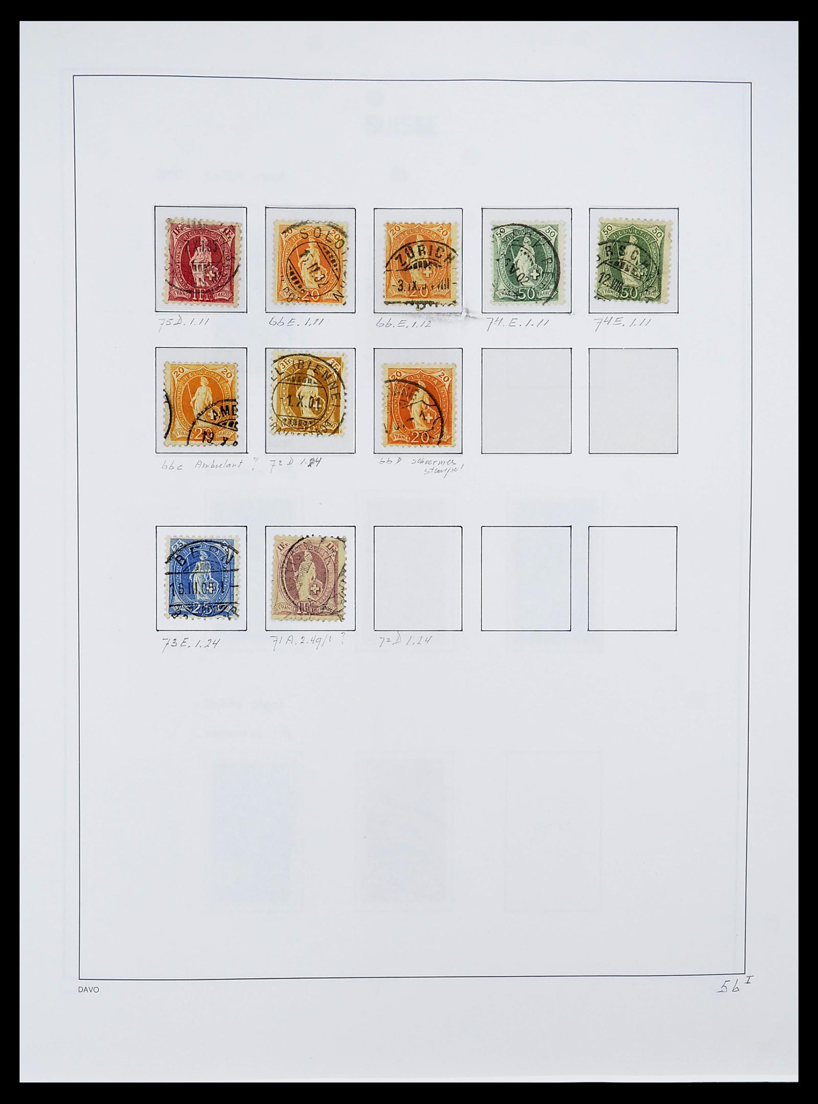 34424 012 - Postzegelverzameling 34424 Zwitserland 1850-2008.