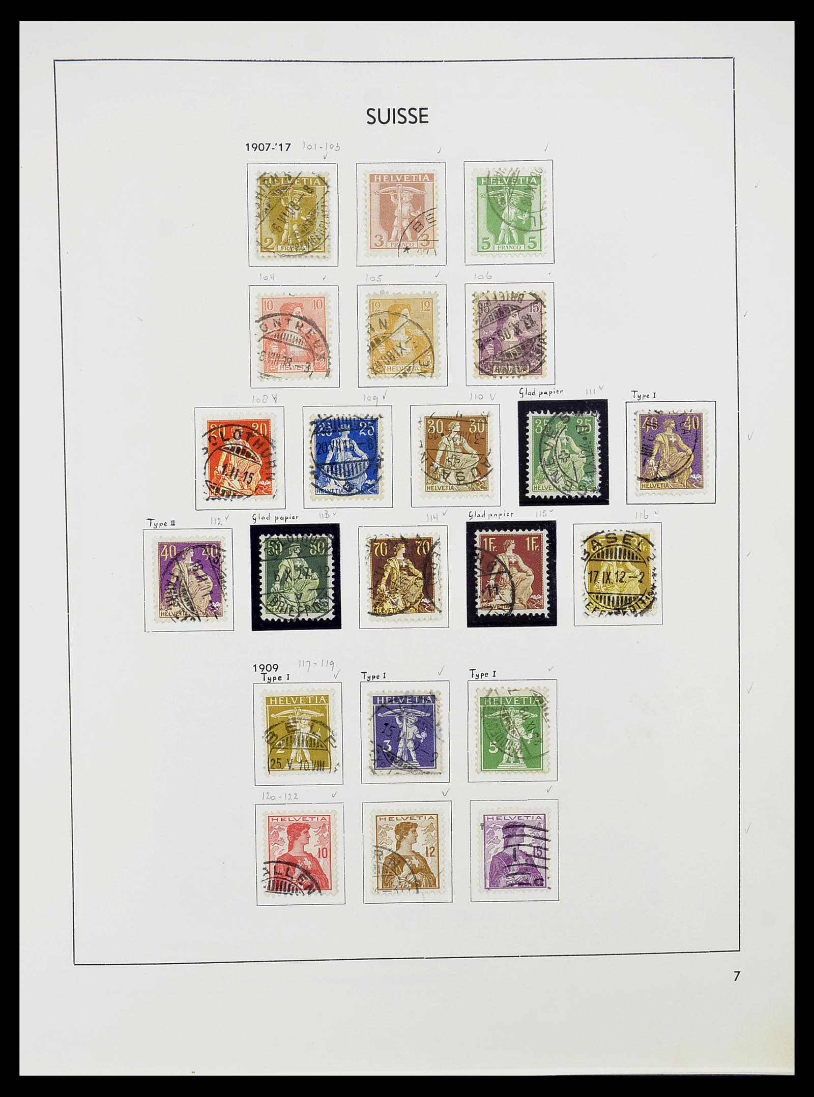 34424 018 - Postzegelverzameling 34424 Zwitserland 1850-2008.