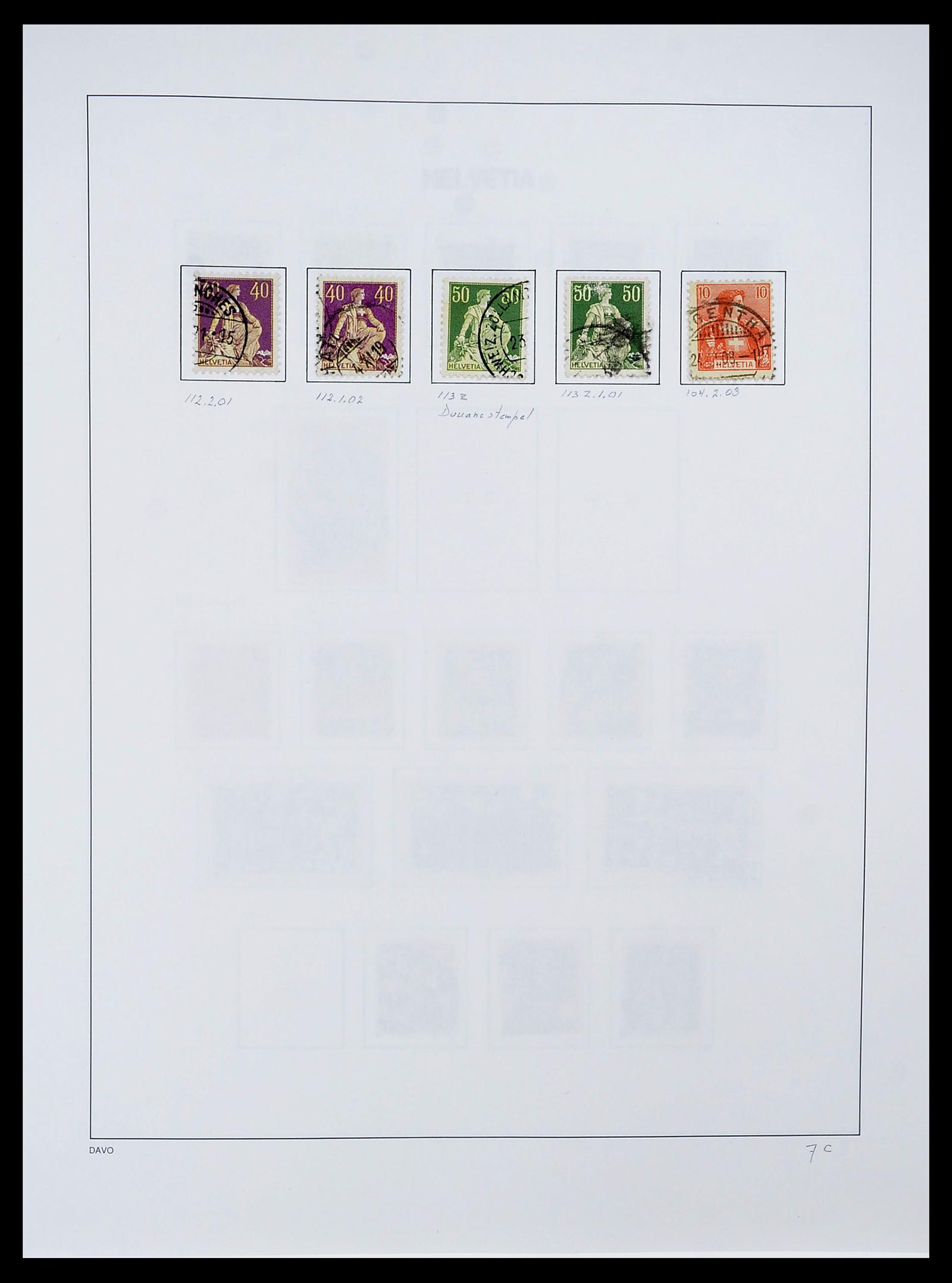 34424 023 - Postzegelverzameling 34424 Zwitserland 1850-2008.