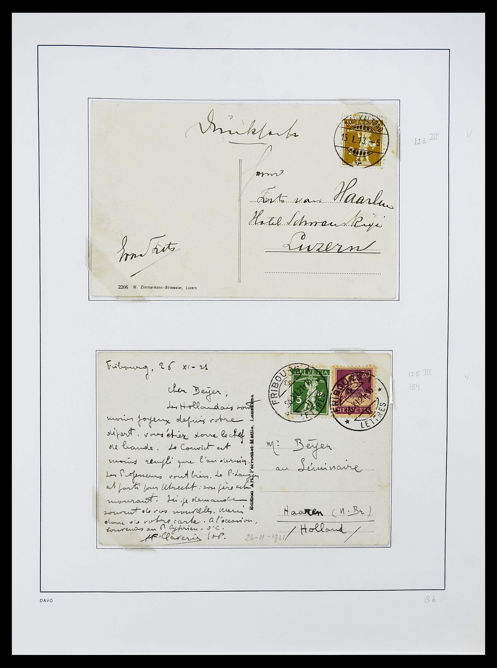 34424 026 - Postzegelverzameling 34424 Zwitserland 1850-2008.