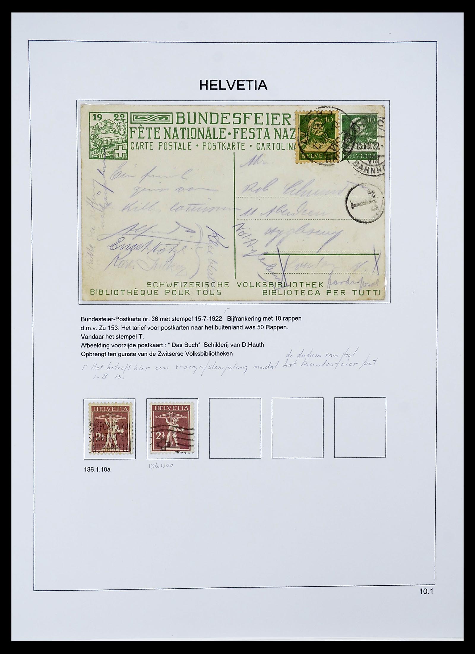 34424 032 - Postzegelverzameling 34424 Zwitserland 1850-2008.