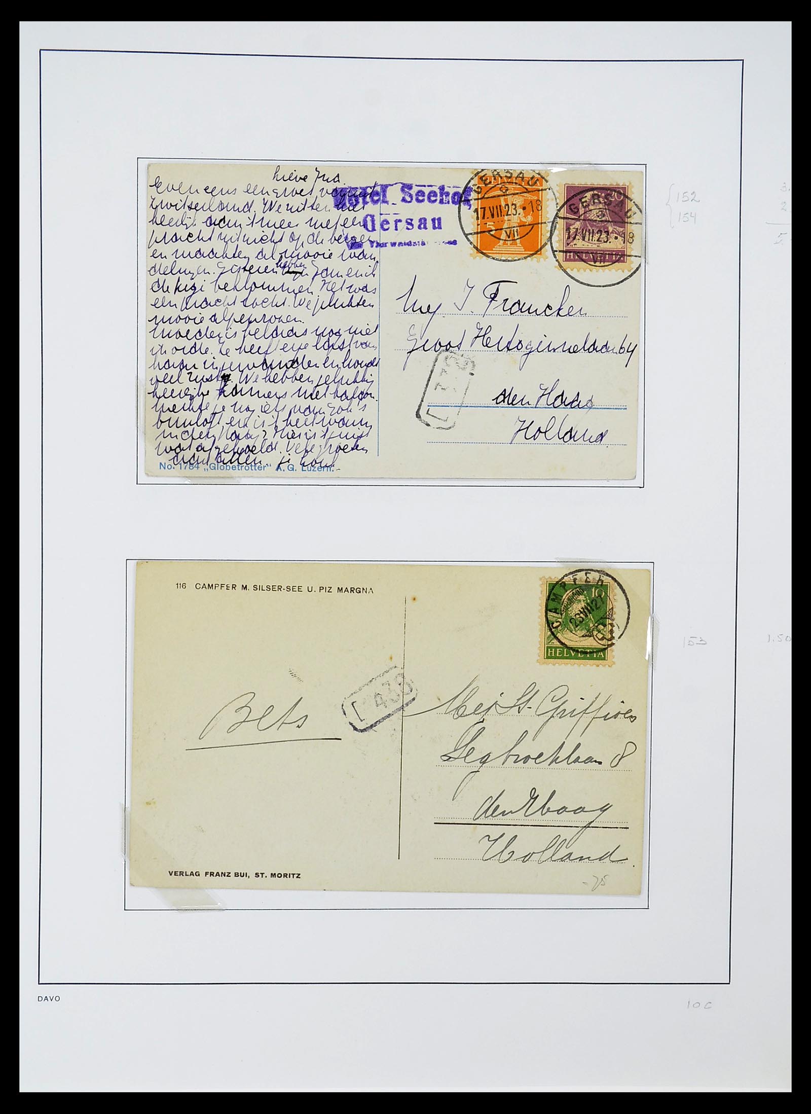 34424 035 - Postzegelverzameling 34424 Zwitserland 1850-2008.