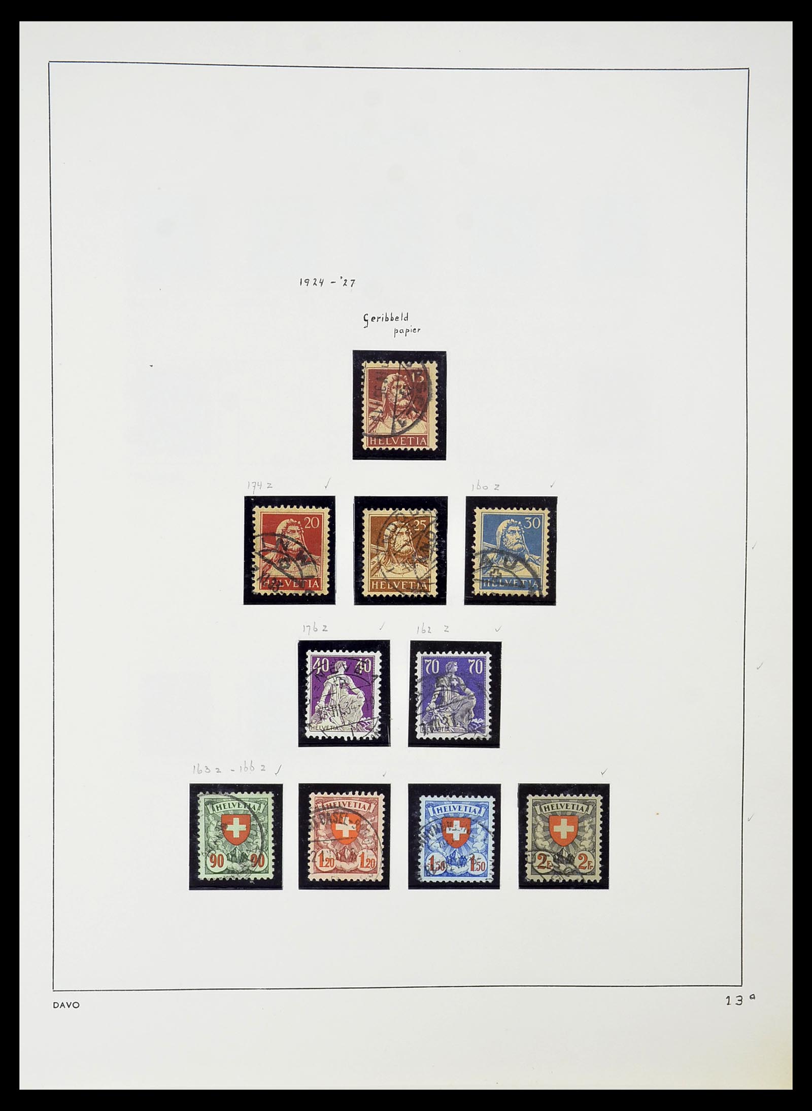 34424 042 - Postzegelverzameling 34424 Zwitserland 1850-2008.