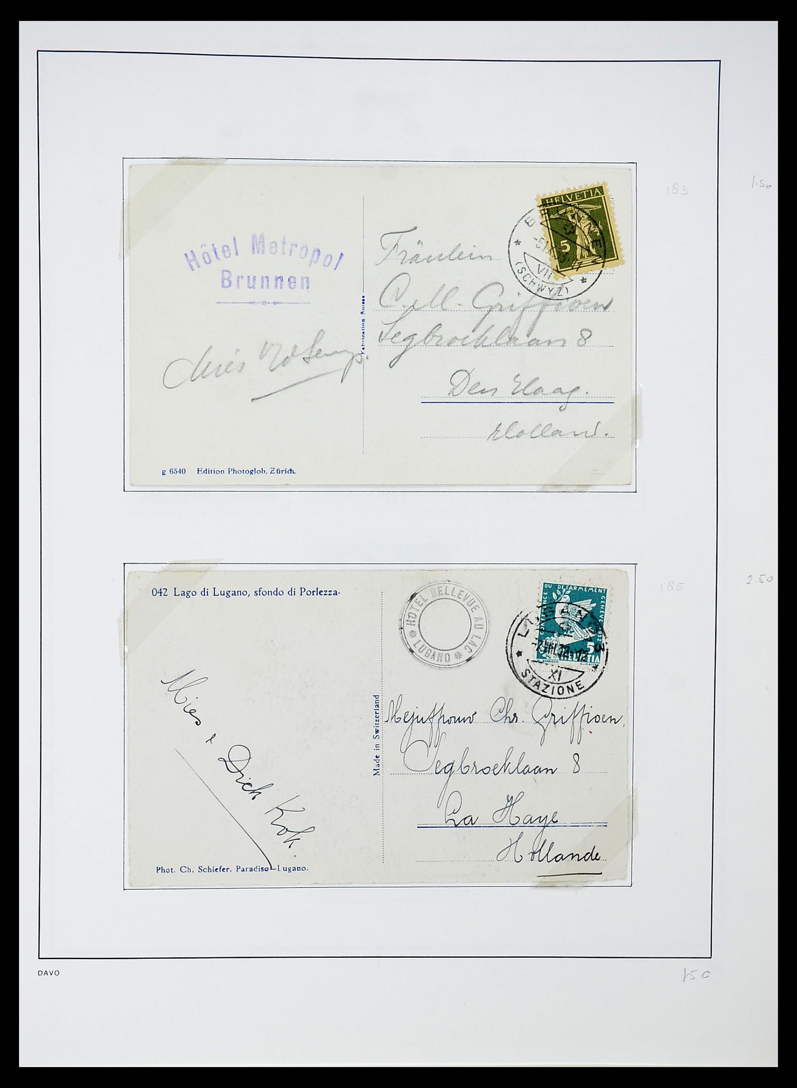 34424 051 - Postzegelverzameling 34424 Zwitserland 1850-2008.