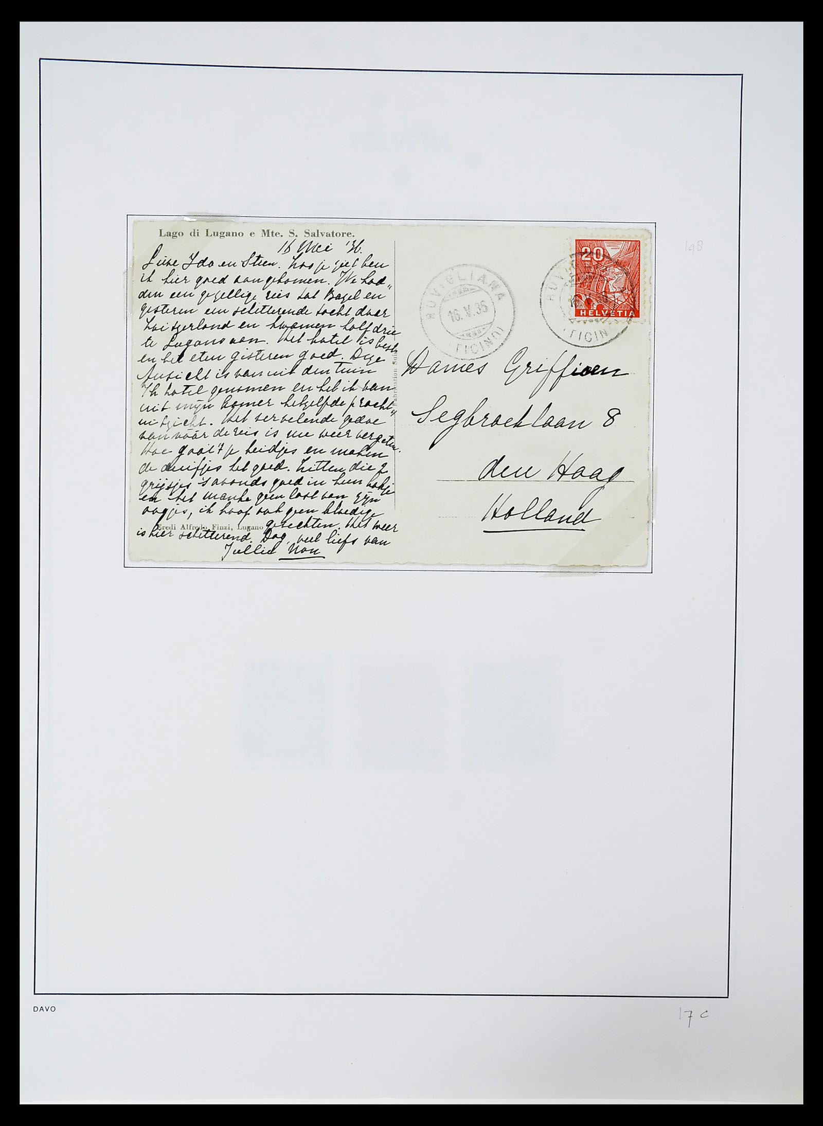 34424 057 - Postzegelverzameling 34424 Zwitserland 1850-2008.