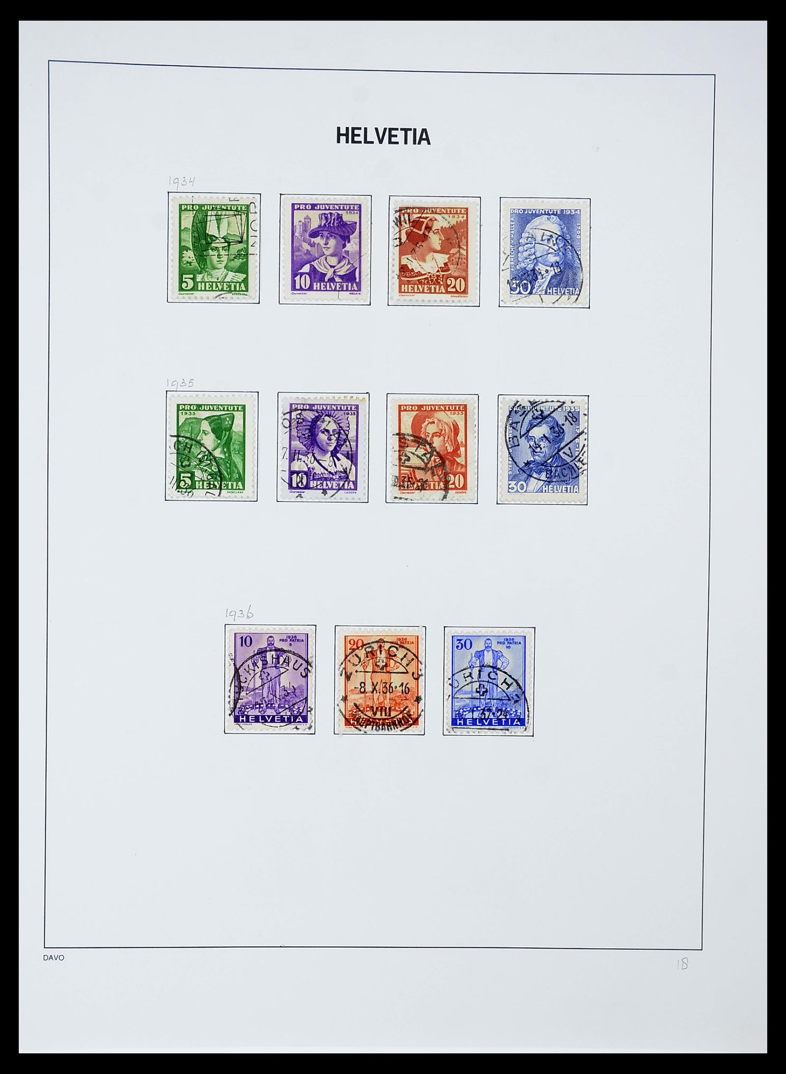 34424 058 - Stamp Collection 34424 Switzerland 1850-2008.