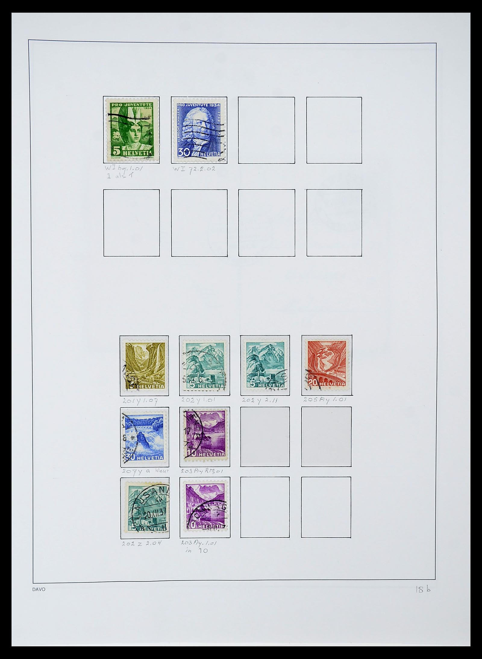34424 060 - Stamp Collection 34424 Switzerland 1850-2008.