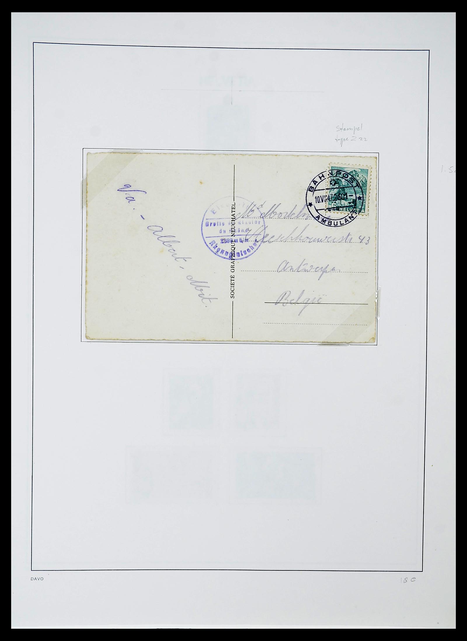 34424 061 - Postzegelverzameling 34424 Zwitserland 1850-2008.