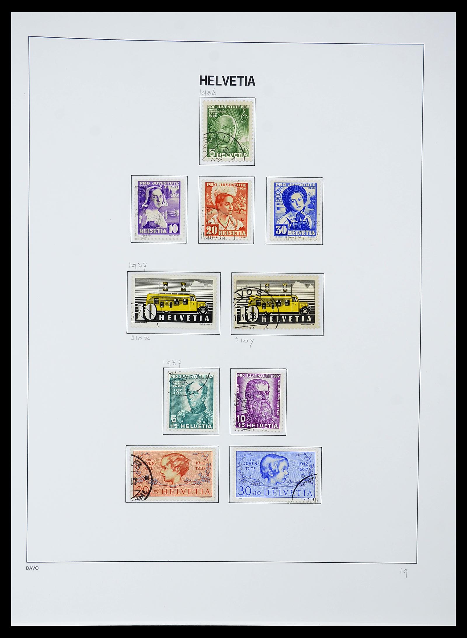 34424 062 - Postzegelverzameling 34424 Zwitserland 1850-2008.