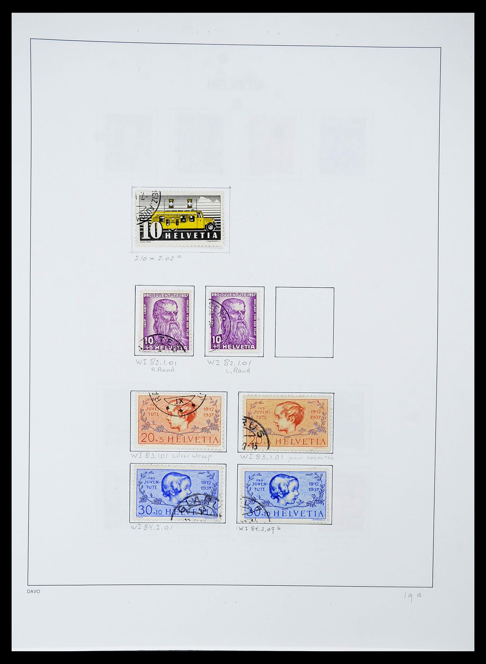 34424 063 - Postzegelverzameling 34424 Zwitserland 1850-2008.