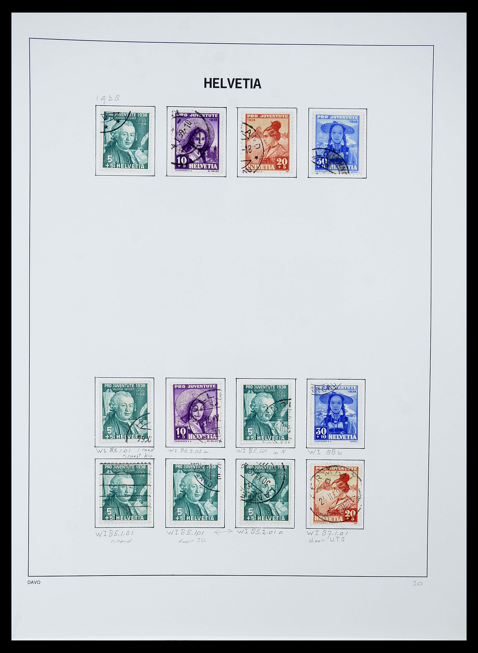 34424 064 - Postzegelverzameling 34424 Zwitserland 1850-2008.