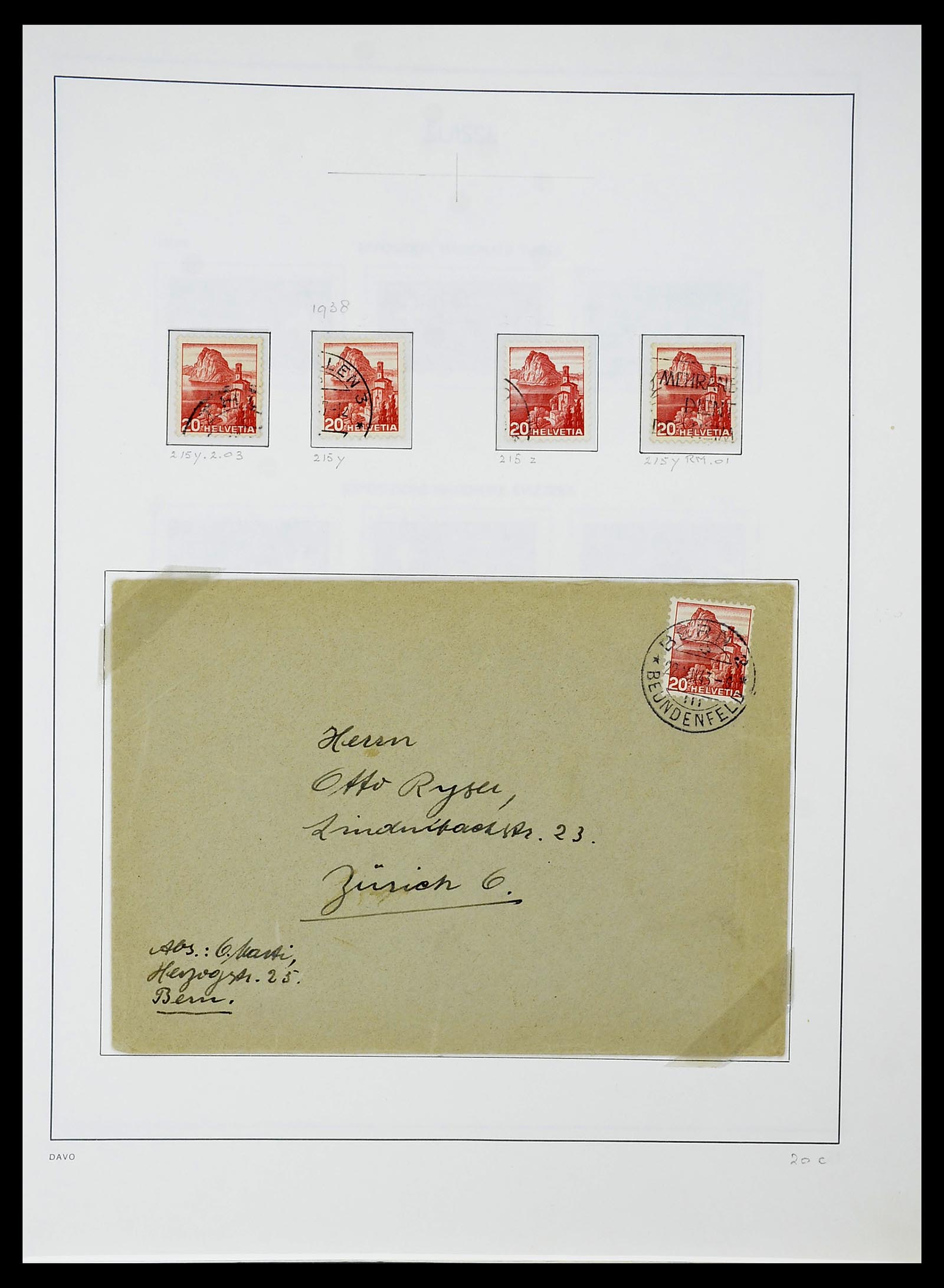 34424 068 - Postzegelverzameling 34424 Zwitserland 1850-2008.