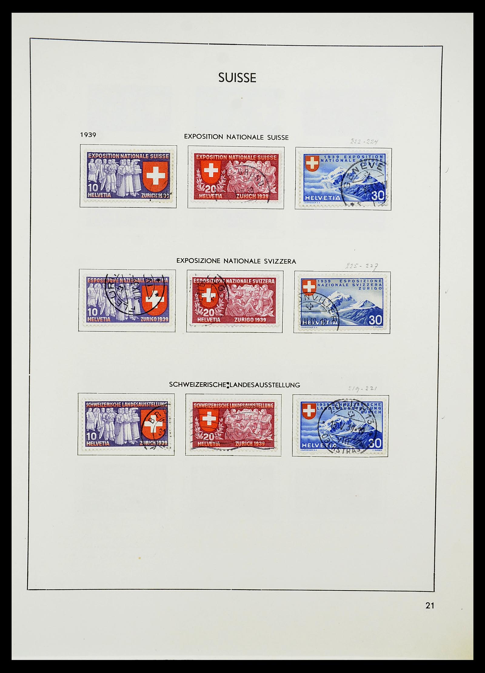34424 069 - Postzegelverzameling 34424 Zwitserland 1850-2008.