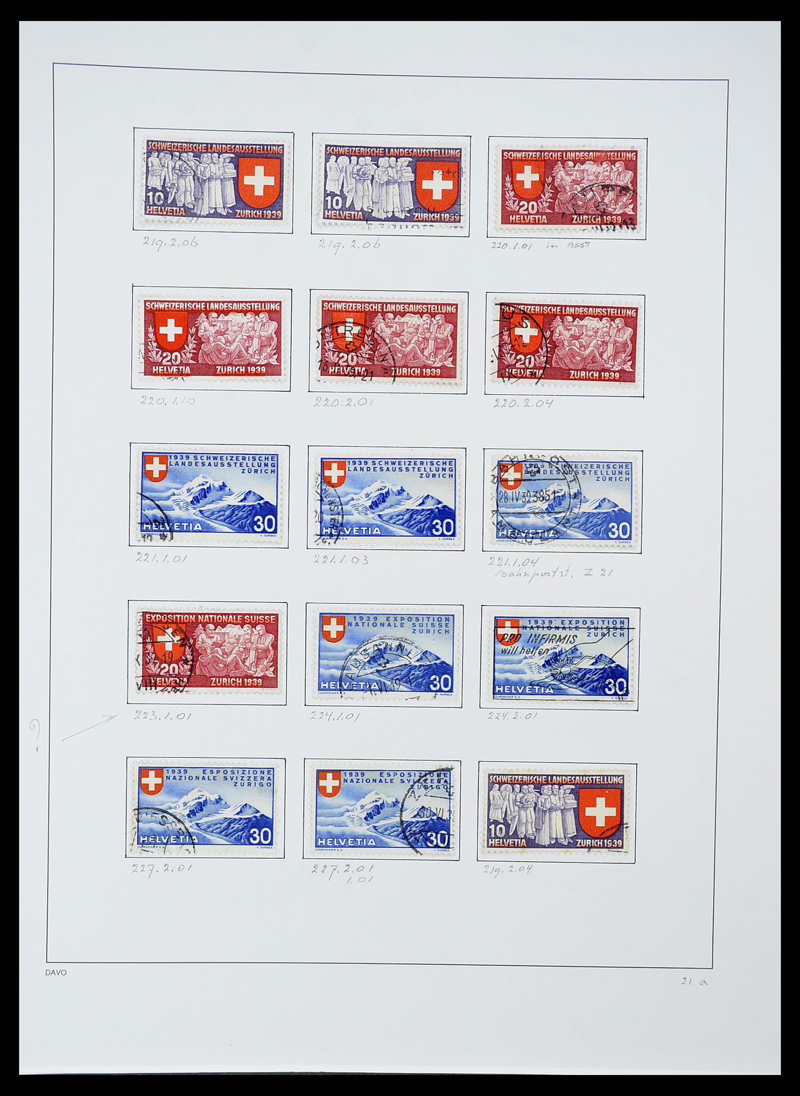 34424 070 - Postzegelverzameling 34424 Zwitserland 1850-2008.