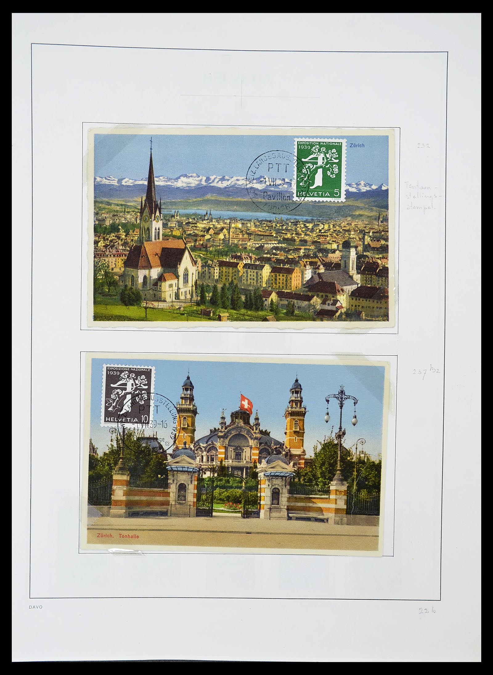 34424 074 - Postzegelverzameling 34424 Zwitserland 1850-2008.
