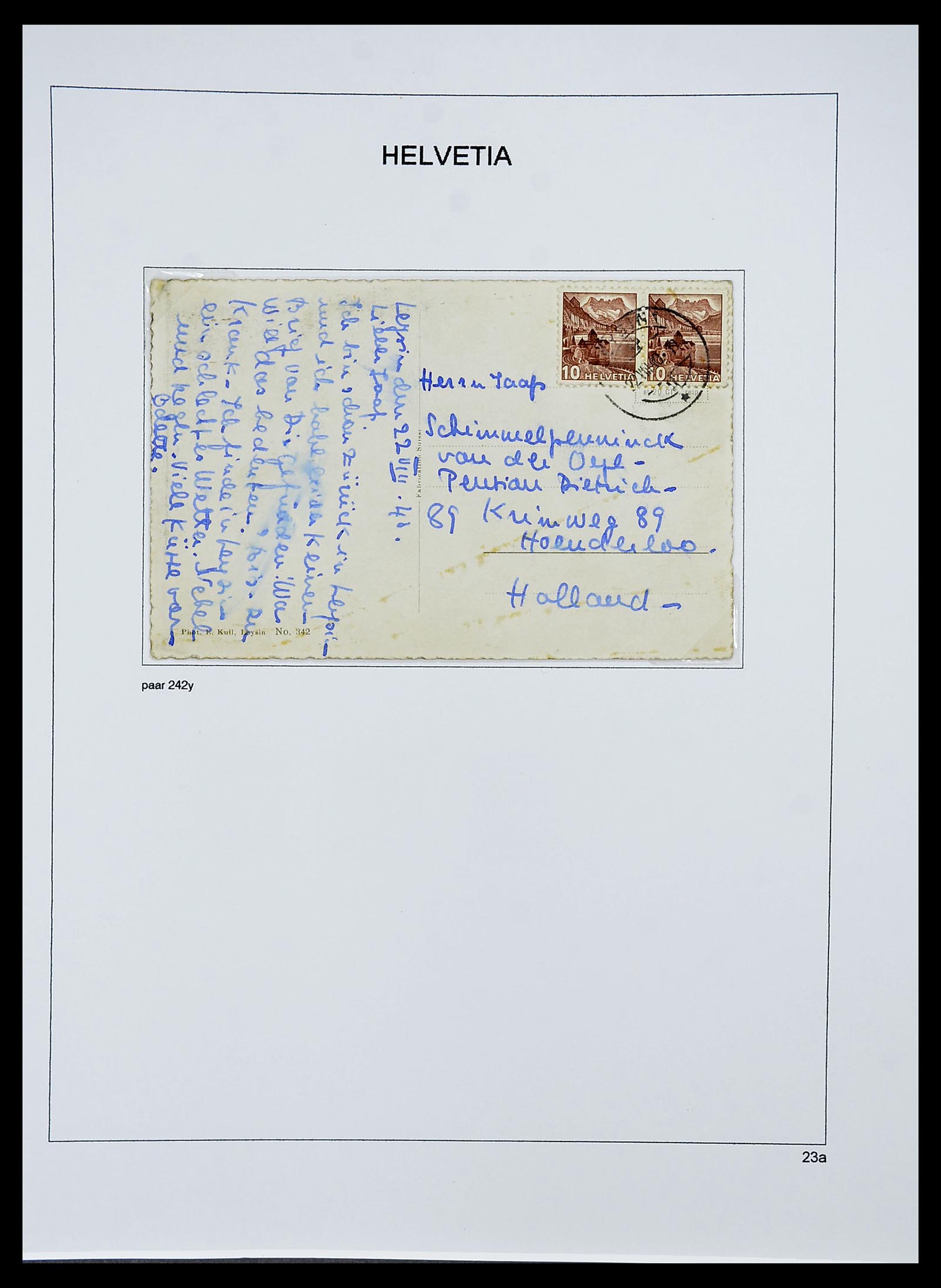 34424 076 - Postzegelverzameling 34424 Zwitserland 1850-2008.