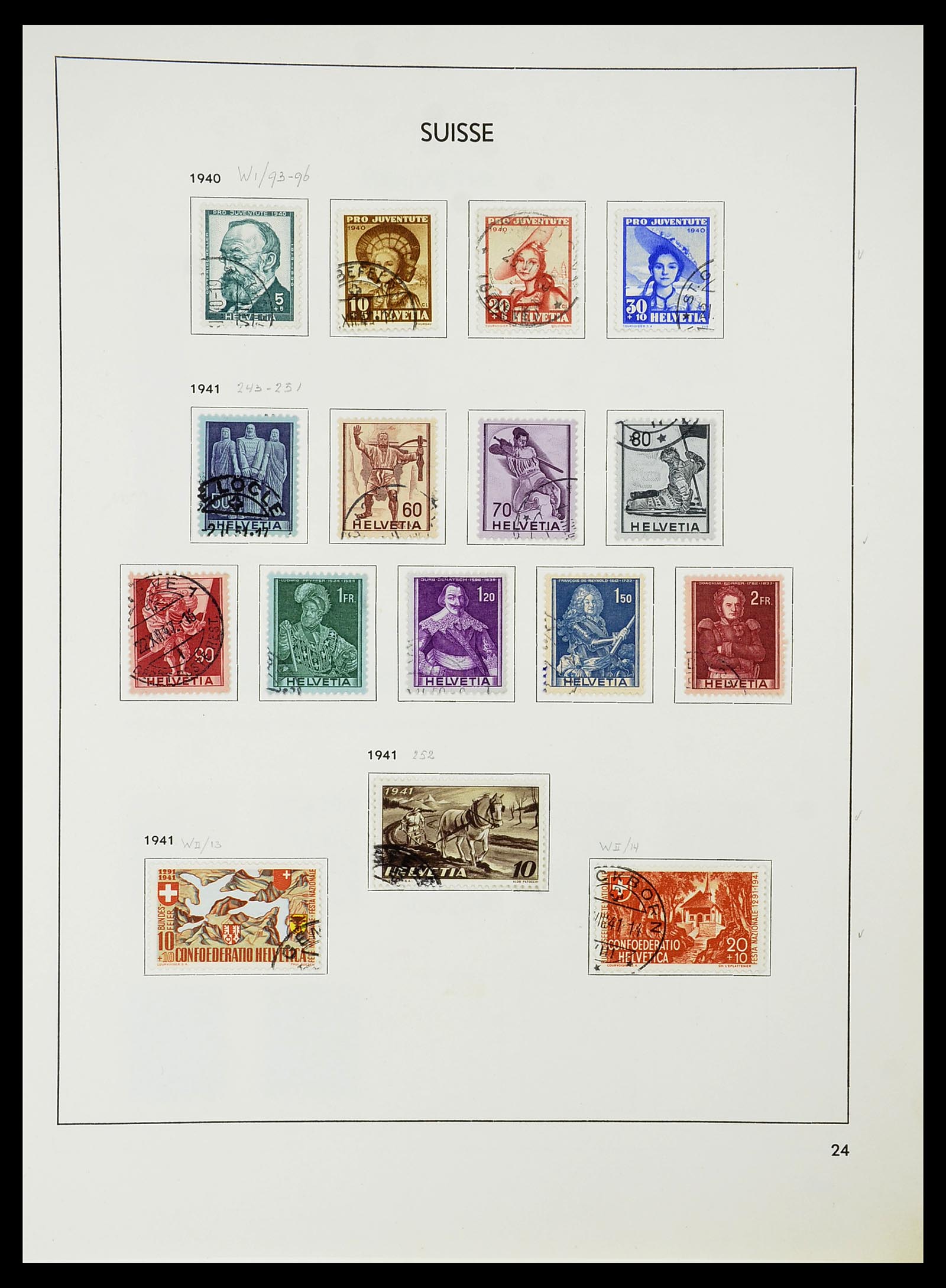 34424 079 - Postzegelverzameling 34424 Zwitserland 1850-2008.